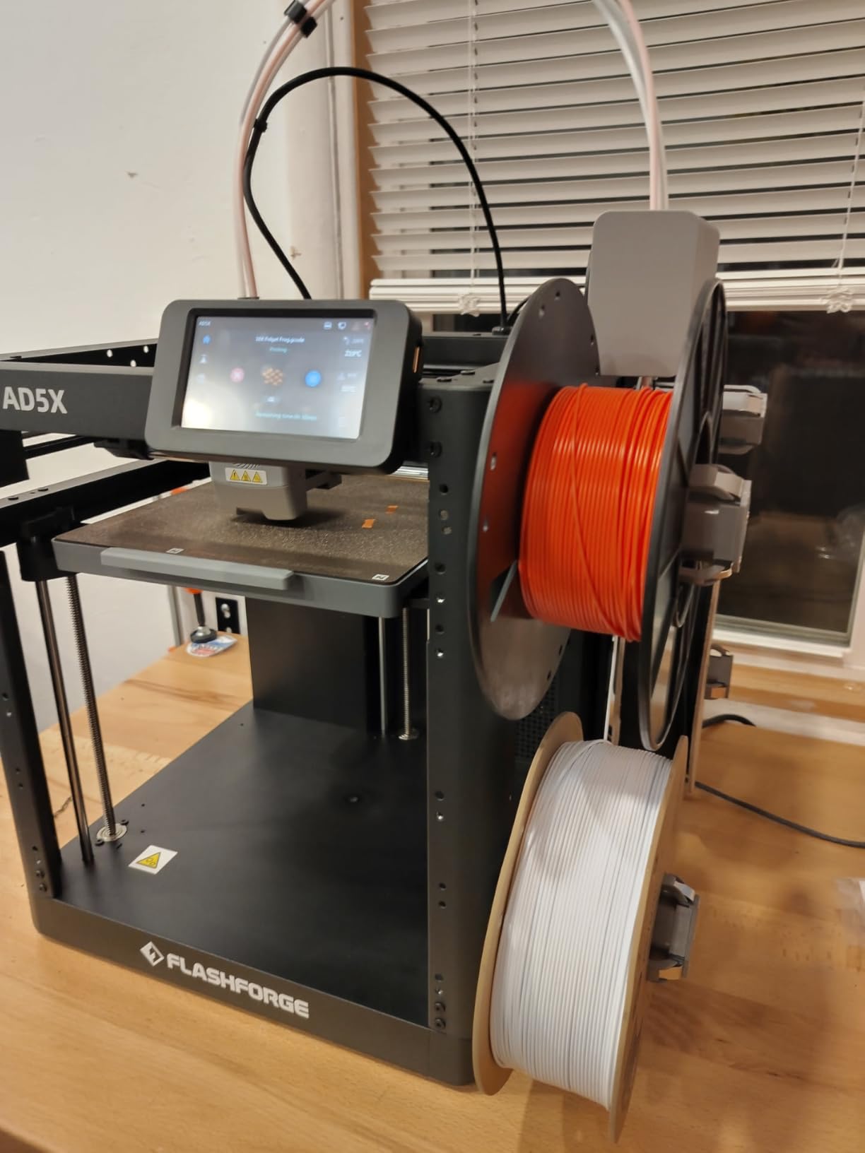 FLASHFORGE AD5X Multi-Color 3D Printer, CoreXY 600mm/s High-Speed, 1-Click Auto Leveling, 300°C Direct Drive Extruder, 220x220x220mm Build Volume, Ideal for Precision and Efficiency customer photo 1