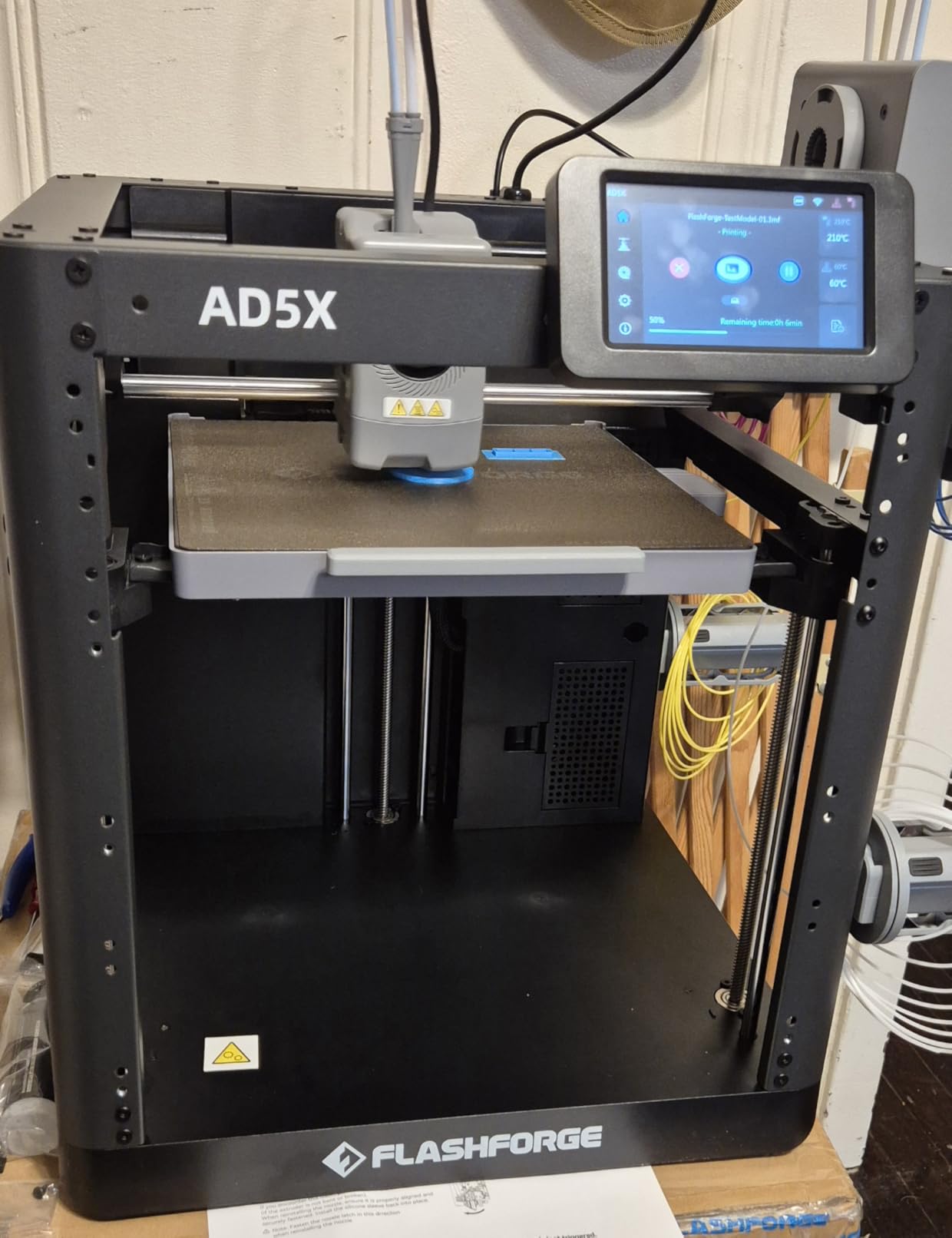FLASHFORGE AD5X Multi-Material 3D Printer 4-Color Printing, 600mm/s Speed 1-Click Print with DIY IFS Creations, Full-Auto Calibration & Filament Backup, AD5X- Multi-Color Productivity Booster customer photo 1