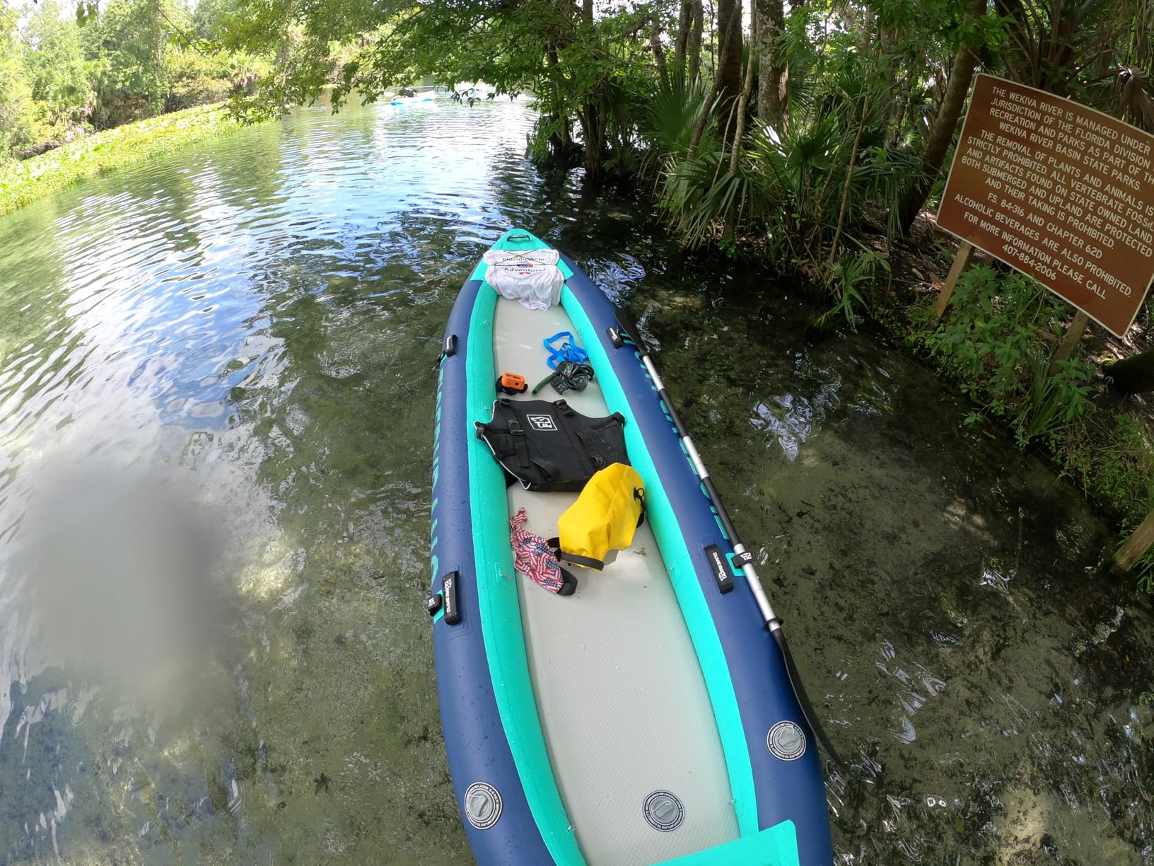 TIGERXBANG 13.8'x37.8''x9.4'' Inflatable 2 Person Kayak, Touring Boat for Adults/Youth, Kayak Set with Removable Seat, Double Paddles, Foot Pedals, Hand Pump and Multifunctional Accessories customer photo 1