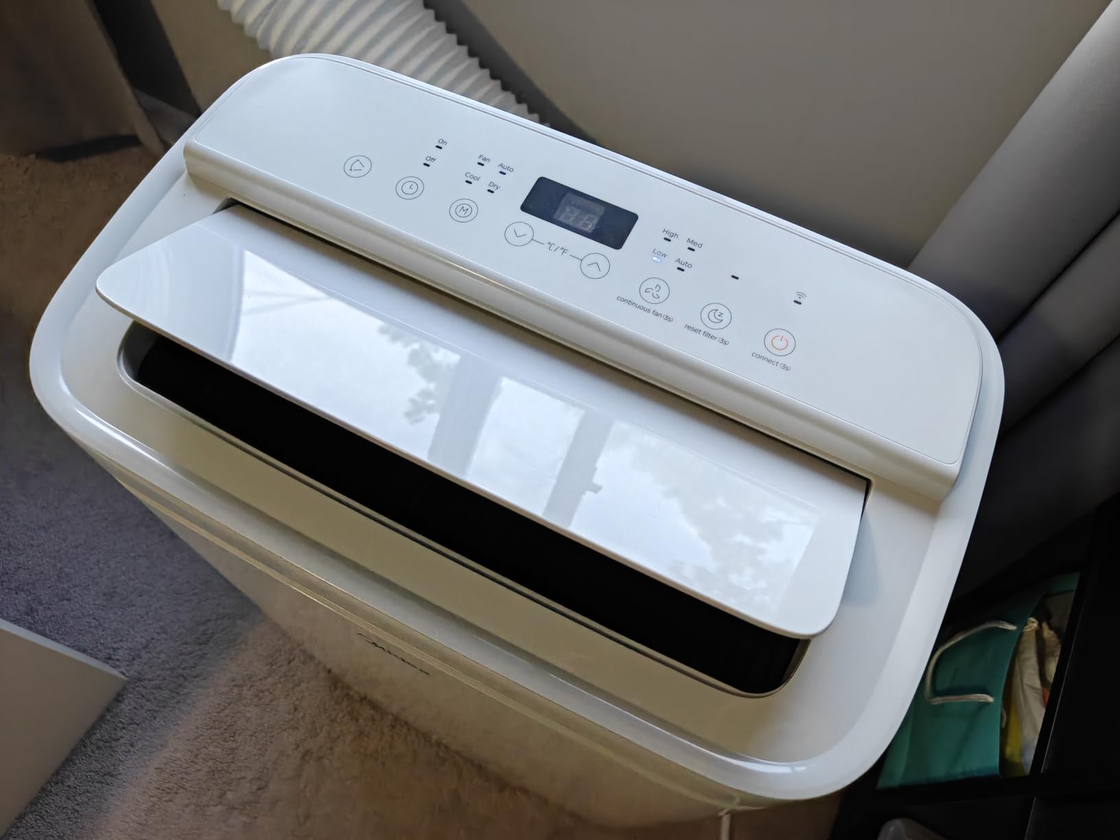 Midea 14,000 BTU ASHRAE Portable Air Conditioner, Cools up to 450 Sq. Ft. | 10,000 BTU SACC Portable AC, Smart APP & Remote Control, Amazon Alexa & Google Assistant, with Dehumidifier & Fan mode customer photo 2