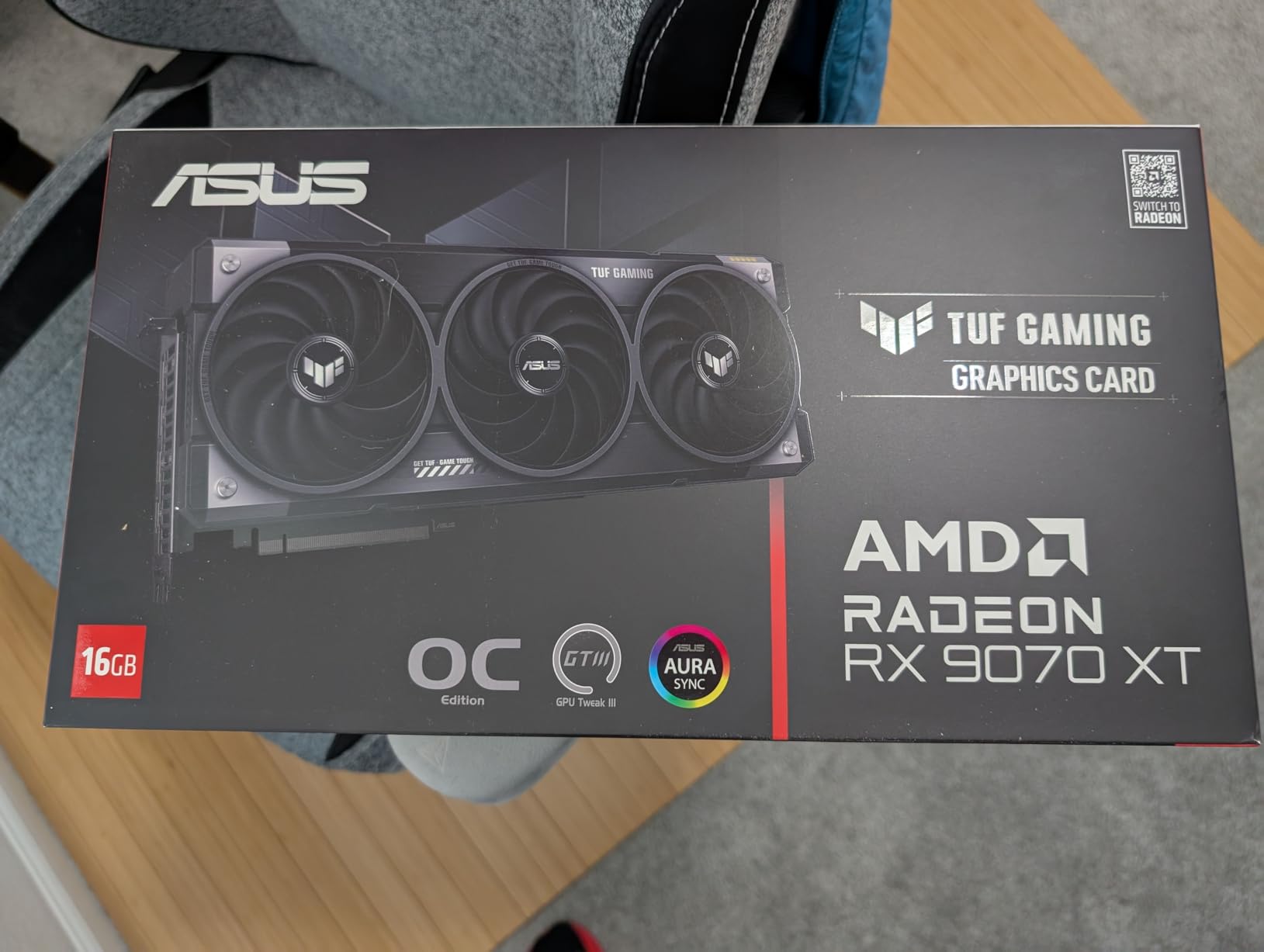 ASUS TUF Gaming Radeon RX 9070 XT 16GB GDDR6 OC Edition Graphics Card customer photo 2