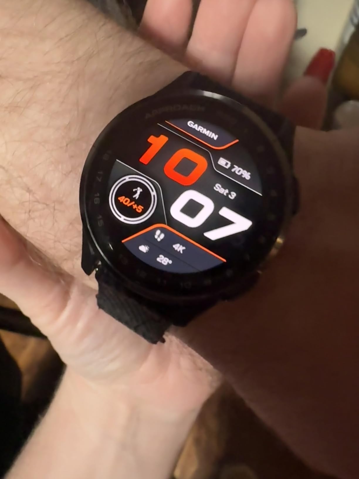Garmin Approach S50, Golf GPS Smartwatch, 43mm, Black - Health & Wellness Features, PlaysLike Distance customer photo 2