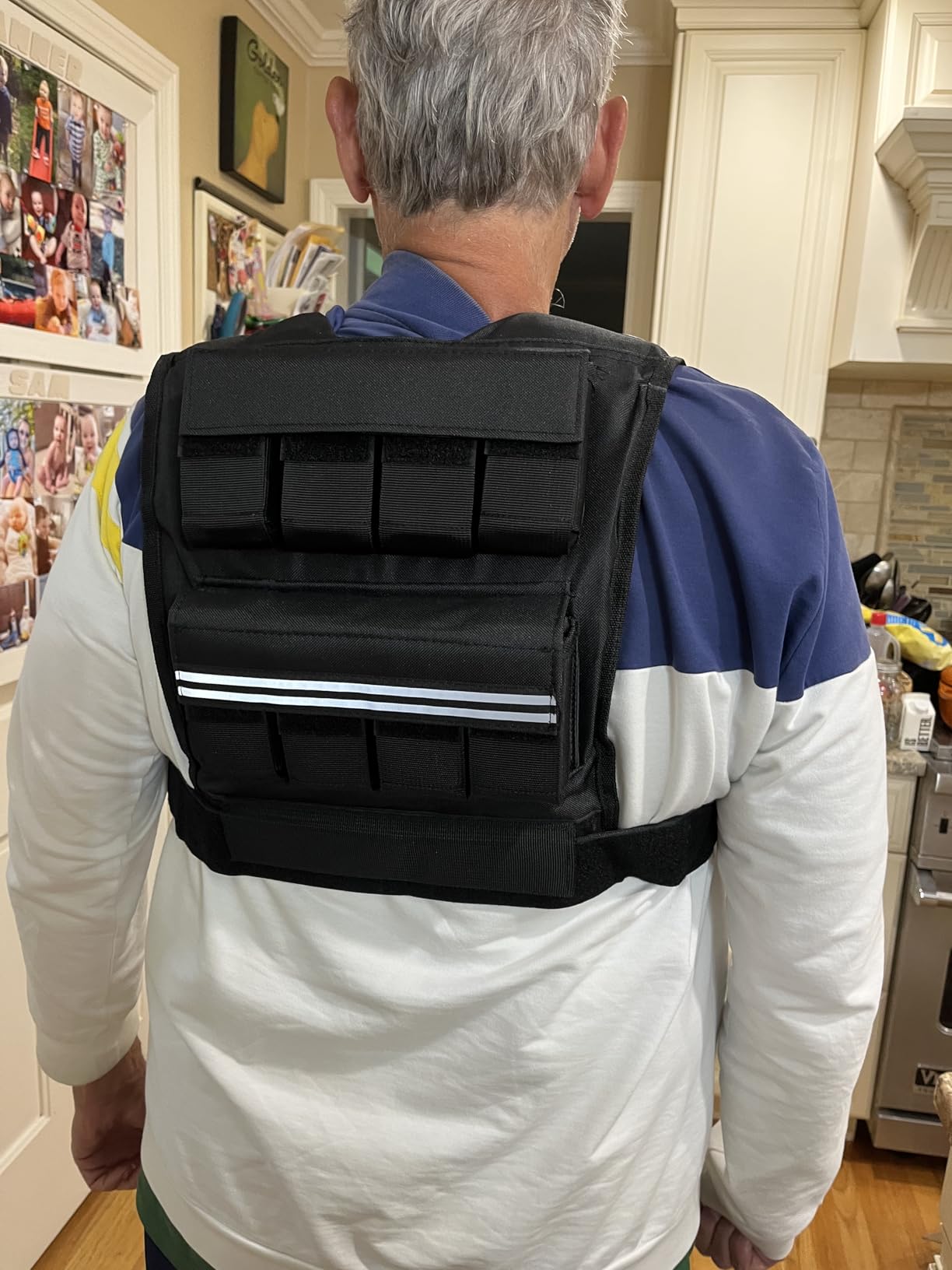 BAGAIL Weighted Vest Men, 20lb/30lb/40lb Adjustable Weight Vest with Removable Iron Weights customer photo 2