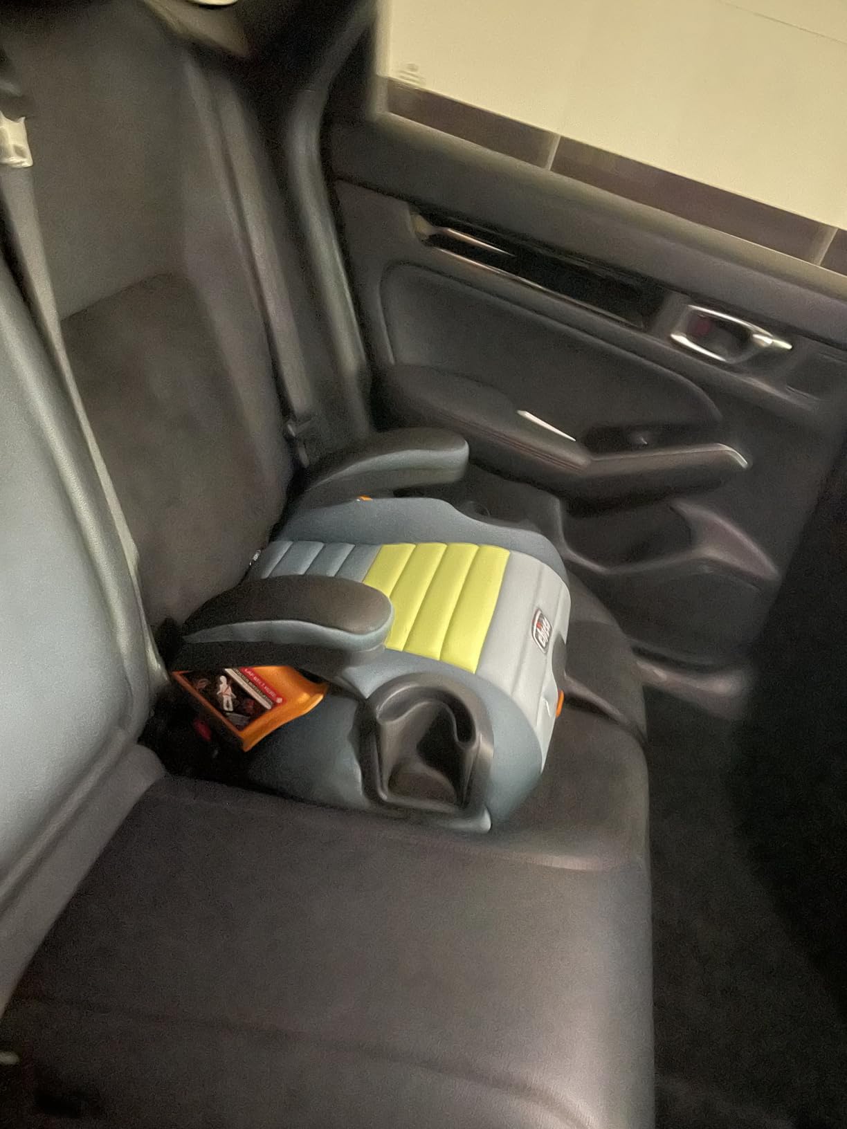Chicco GoFit ClearTex Plus Backless Booster Car Seat, 40-110 lbs | Sunset/Purple, portable booster seat for ages 4+, ErgoBoost padding, quick-release LATCH, carry handle, GREENGUARD Gold customer photo 2