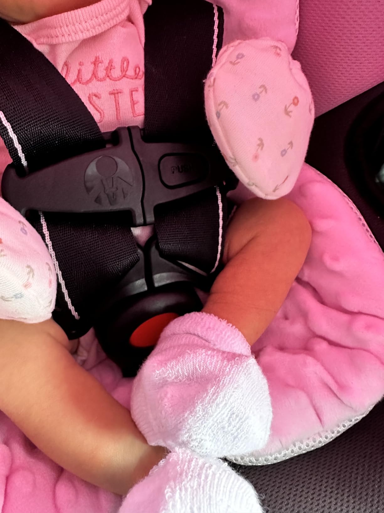 Baby Trend EZ-Lift PRO Infant Car Seat, Dash Rose - Lightweight Premium Carry, Plush Infant Cushioning, Adjustable Harness Support customer photo 2
