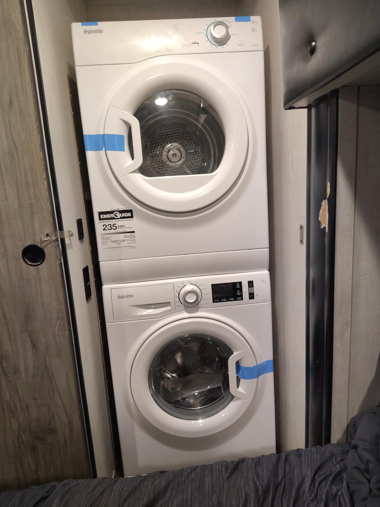 Splendide DV1725X & WFL2500X Stacked Washer & Dryer Bundle with Vent Kit & SK04 Stack Kit Included + Starter Laundry Powder - Updated Design - Freight Delivery customer photo 1