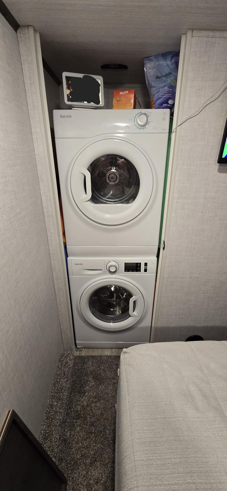 Splendide DV1725X & WFL2500X Stacked Washer & Dryer Bundle with Vent Kit & SK04 Stack Kit Included + Starter Laundry Powder - Updated Design - Freight Delivery customer photo 2