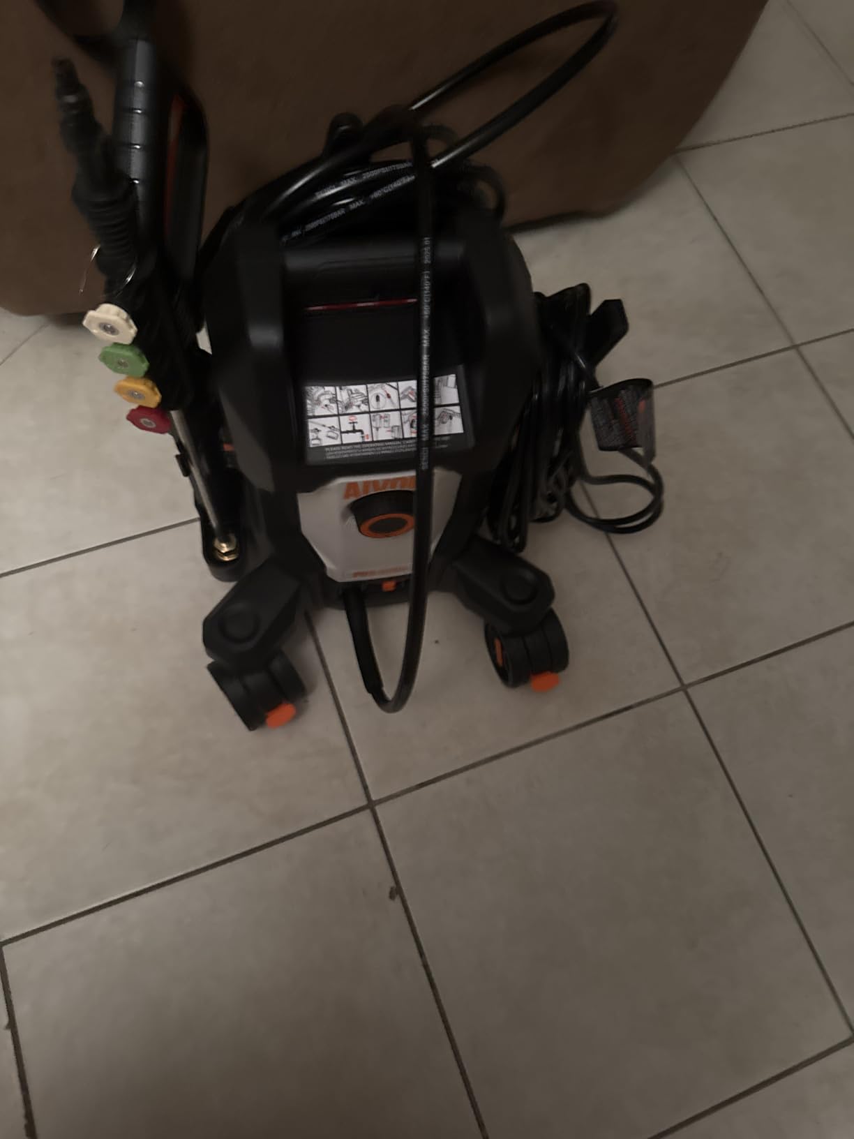 AIVOLT 4800PSI Electric Pressure Washer, Portable Power Washer with Anti-Tipping 4-Wheel Design, 36FT Cable & 25FT Hose, 4 Nozzles, Soap Tank customer photo 1