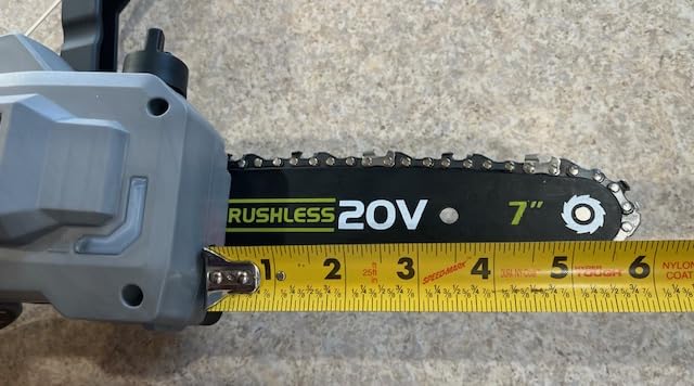 2-in-1 Cordless Pole Saw (2025 Upgraded), 7 Inch Brushless Mini Chainsaw with Extension Pole, Pole Saws for Tree Trimming Battery Powered with 2x 20V 4000 mAh Battery, 16ft Reach Electric Pole Saw customer photo 2