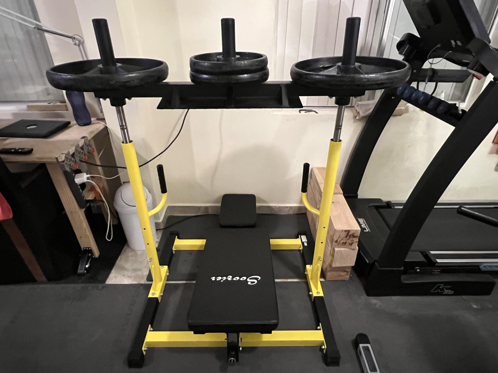 Soozier Vertical Leg Press Machine, 660LBS Capacity, Leg Strength Training Machine with Adjustable Leg, Back, and Head Positions for Home Gym, 1