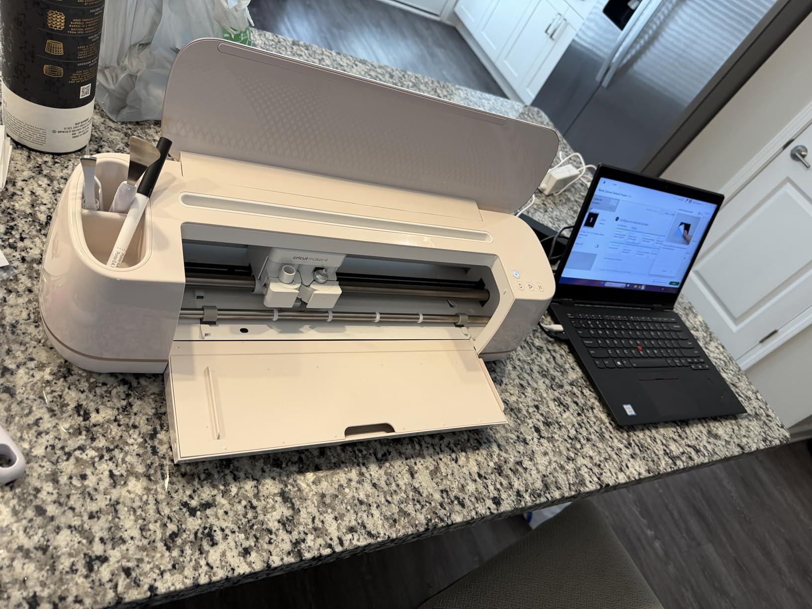 Cricut Maker 4 Starter Kit for Beginners - Smart Cutting Machine with Vinyl & Iron-On (HTV), Tools & Materials for Stickers, Shirts & DIY Crafts customer photo 2