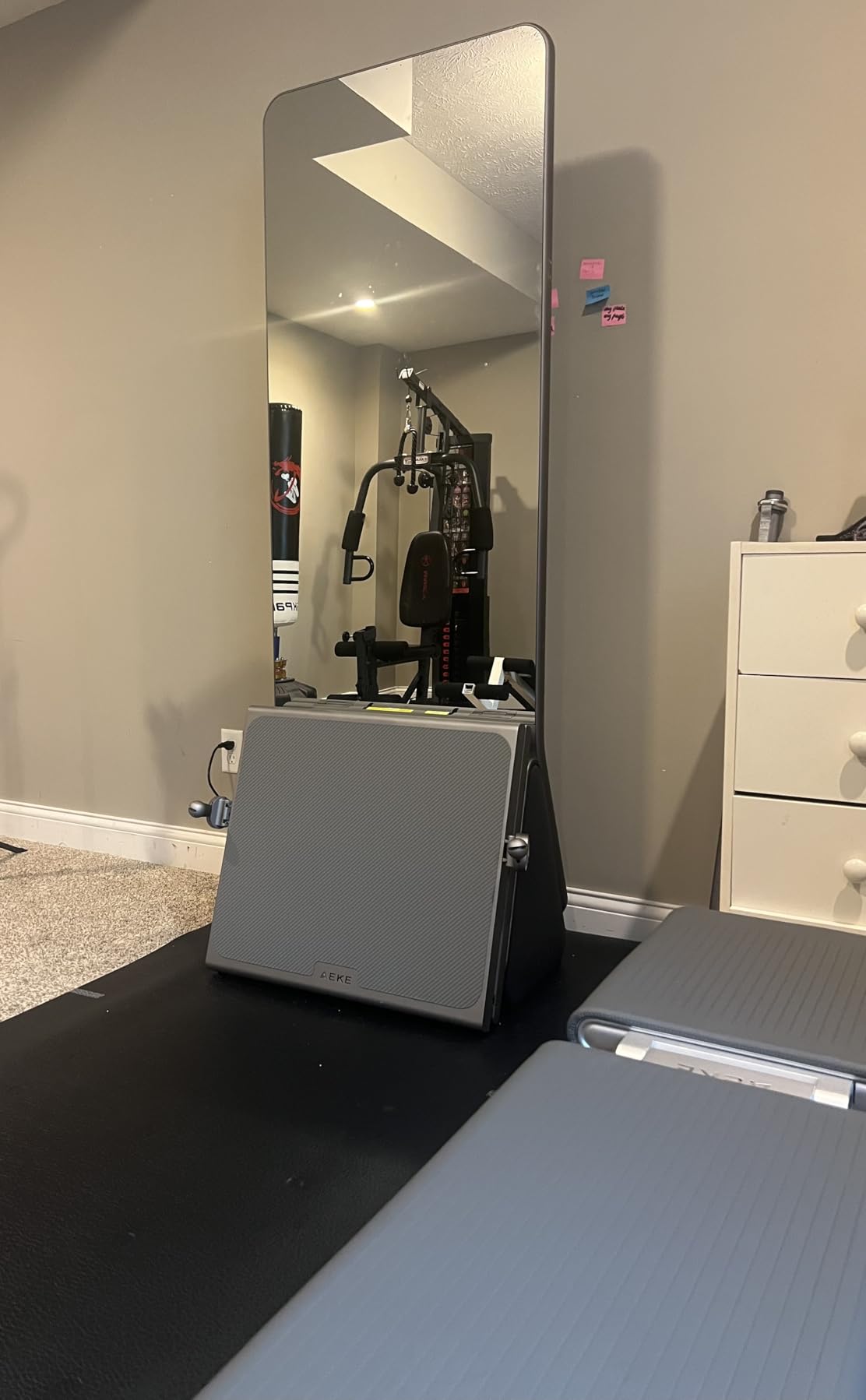 AEKE Smart Home Gym System - Fitness Mirror K1: AI-Powered All-in-One Fitness Machine for Full-Body Strength Training and Personalized Workouts customer photo 2