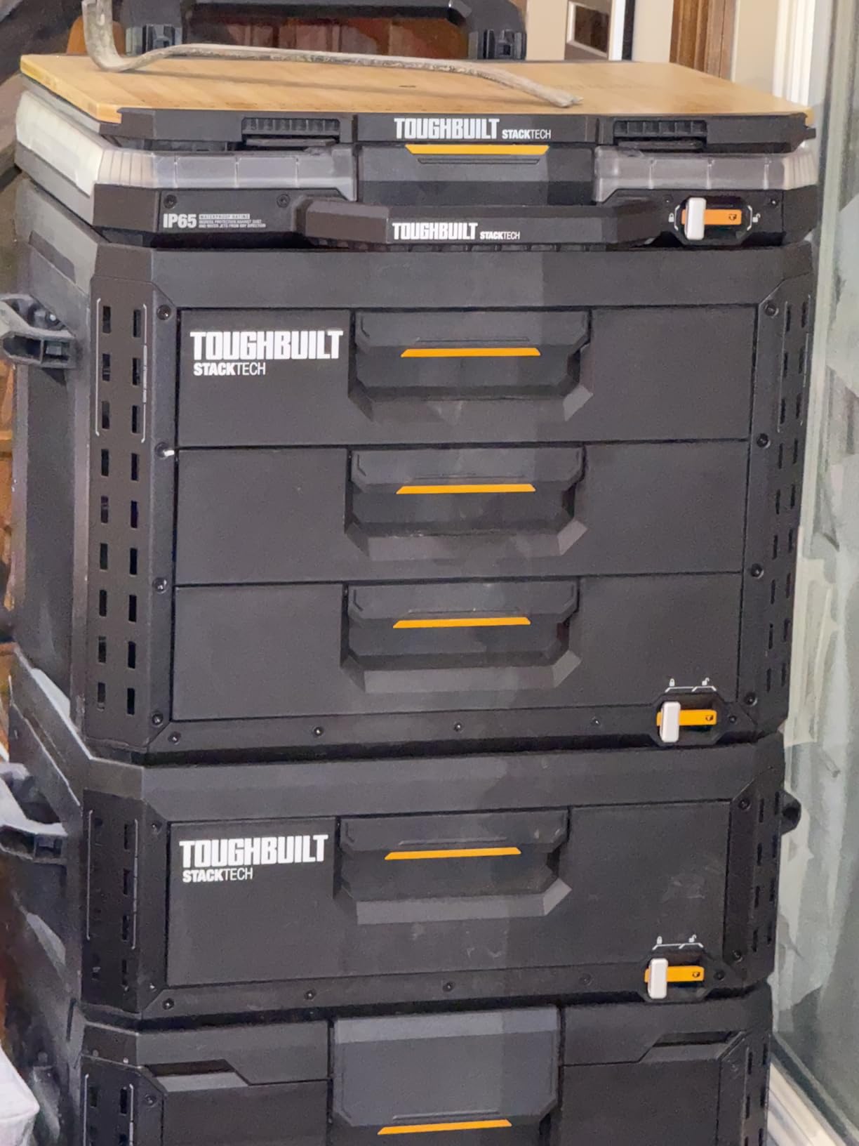 ToughBuilt StackTech XL 3 Drawer Tool Box with 22 Dividers, 50 lb Capacity | Heavy-Duty Stackable Tool Chest & Organizer with Auto-Latching Drawers & Accessory Rails, for Workshop, Garage or Jobsite customer photo 1