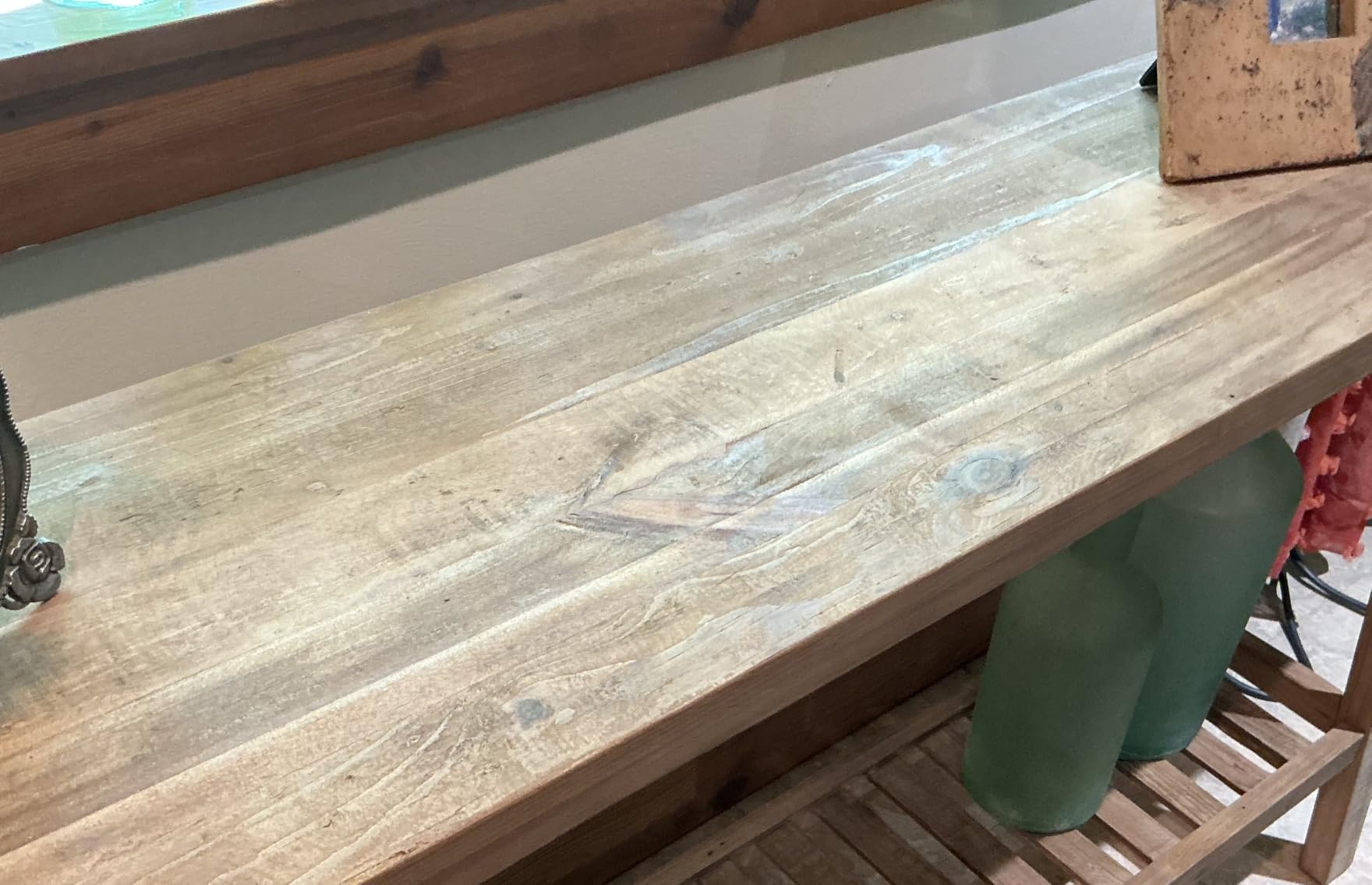 HOKYHOKY Reclaimed Solid Wood Console Table, 59