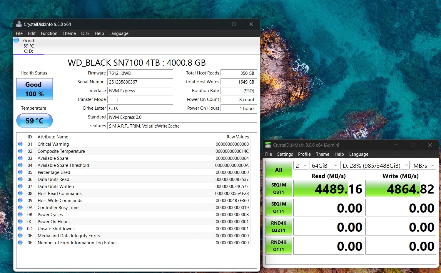 WD_Black SN7100 4TB NVMe SSD - Gen4 PCIe, M.2 2280, Up to 7,000 MB/s Read Speed, Up to 6,700 MB/s Write Speed, Next Gen TLC 3D NAND, for Laptops, Handheld Gaming Devices - WDS400T4X0E customer photo 2
