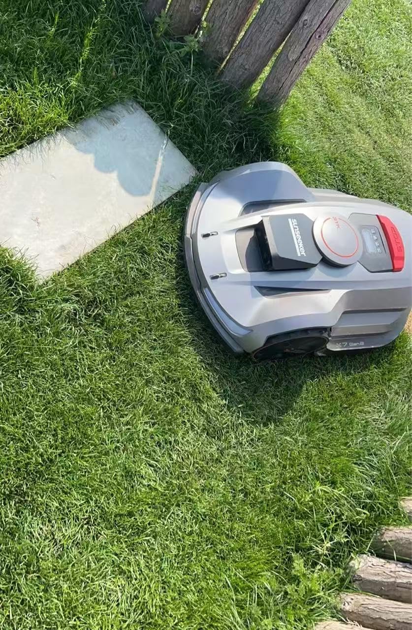 Sunseeker X3 Plus Robot Lawn Mower, Wire-Free Robotic Mower for 0.3 Acre, RTK + Vision AI Navigation, Vision AI Obstacle Avoidance, Ride-on-Edge Cutting, App Control.Multi-Zone Management customer photo 1