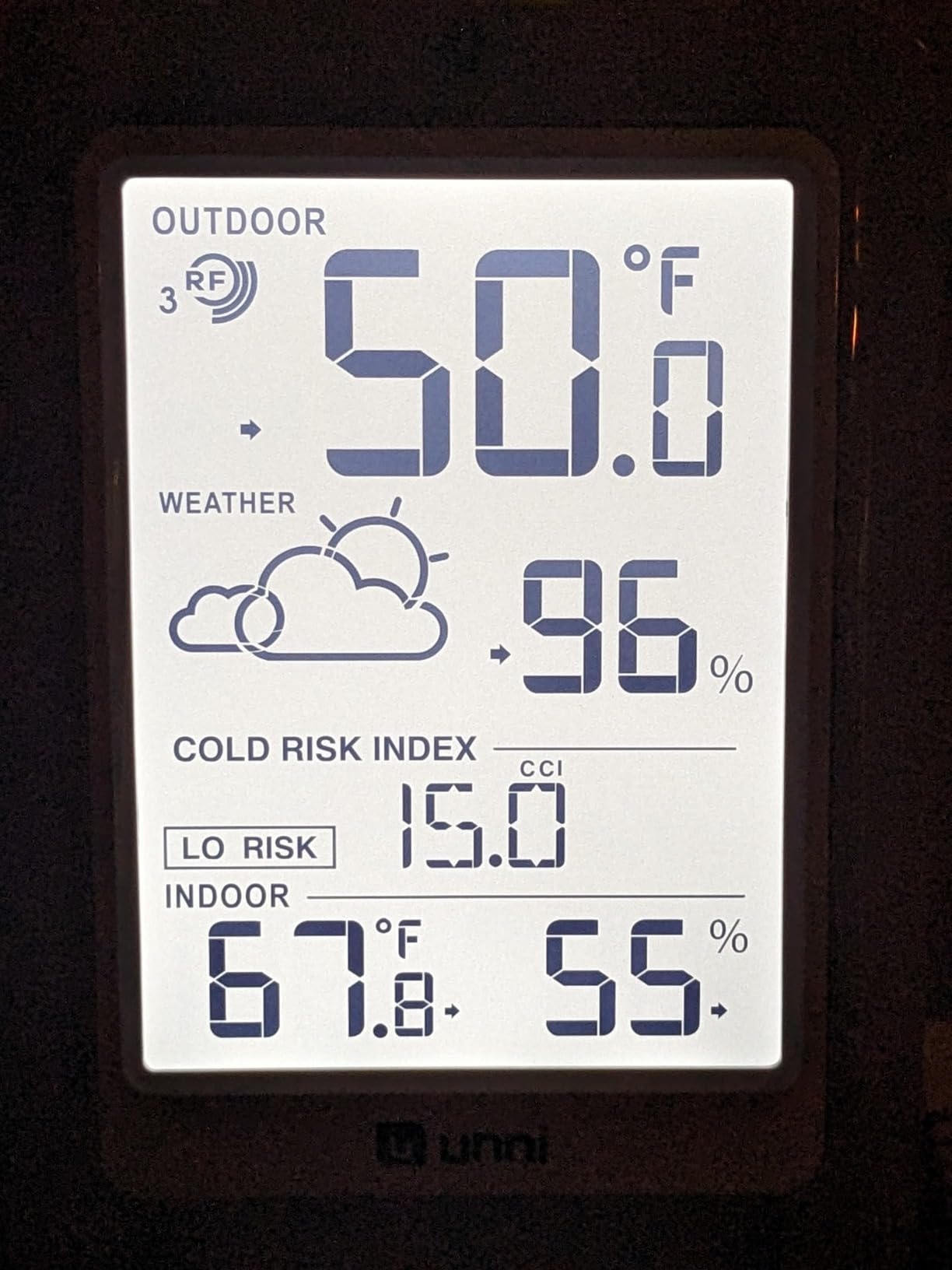 Indoor Outdoor Thermometer Wireless Weather Station, Temperature Humidity Monitor Battery Powered Inside Outside Thermometers with 330ft Range Remote Sensor and Backlight Display（Metal Black） customer photo 2