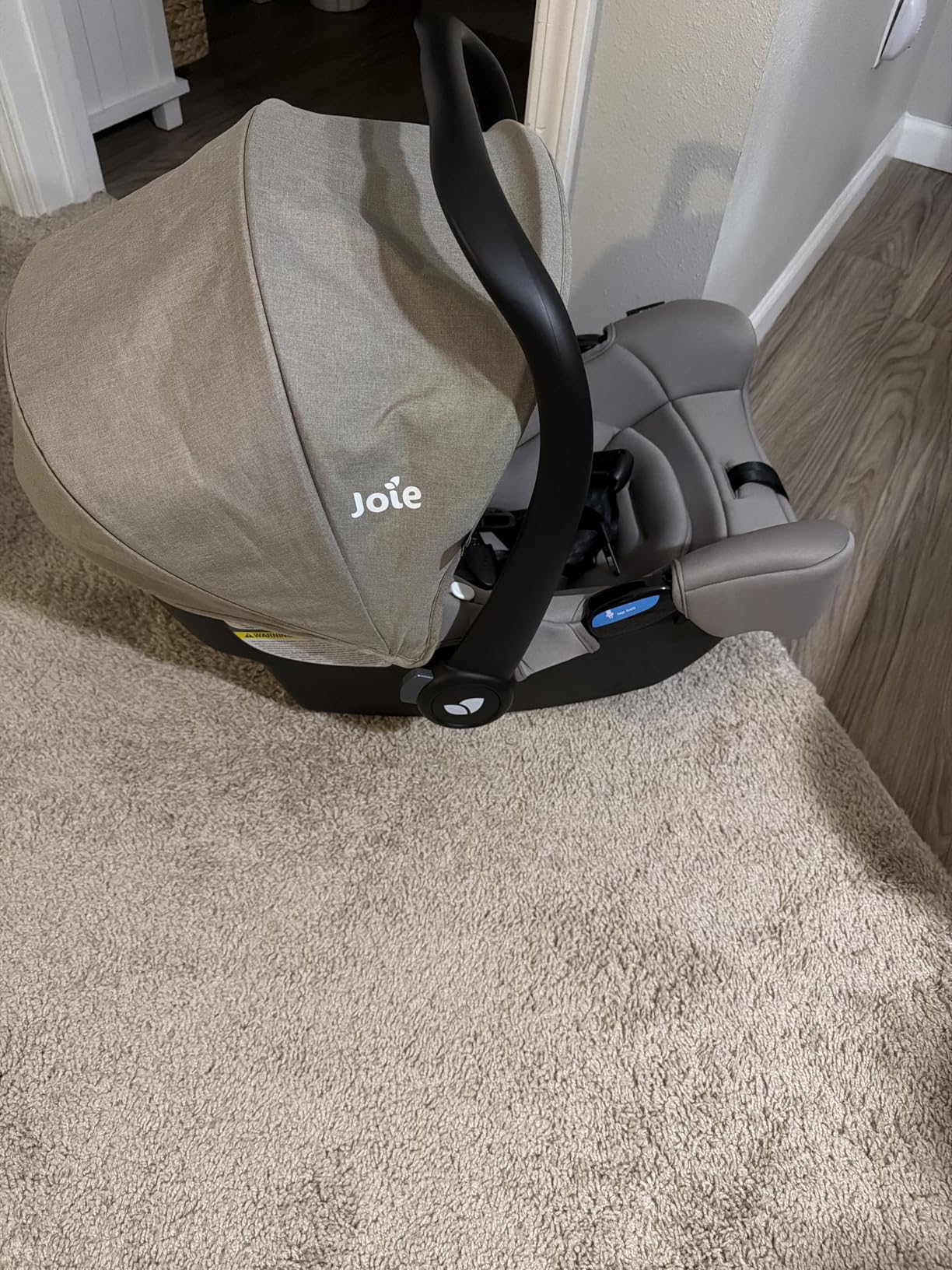 Joie Baby Rue Infant Car Seat & Anti-Rebound Base, Lightweight Infant Car Seat with UPF 50+ Canopy for Newborns and Infants, Travel System Compatible customer photo 1