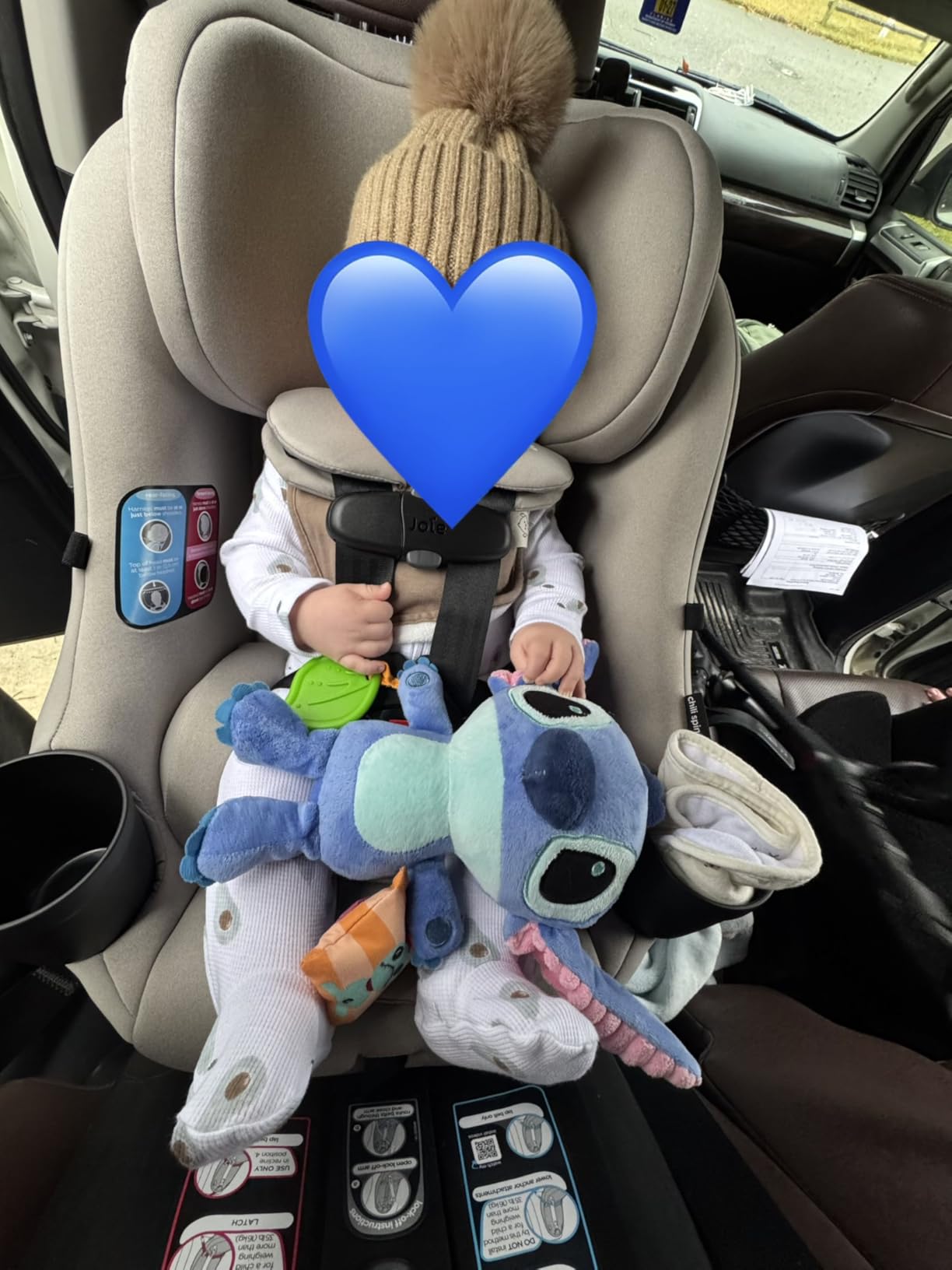 Joie Baby, Chili Spin SI 360 Rotating 2-in-1 Convertible Car Seat, Rear and Forward-Facing, No-Rethread Harness, Side Impact Protection (Dove) customer photo 1