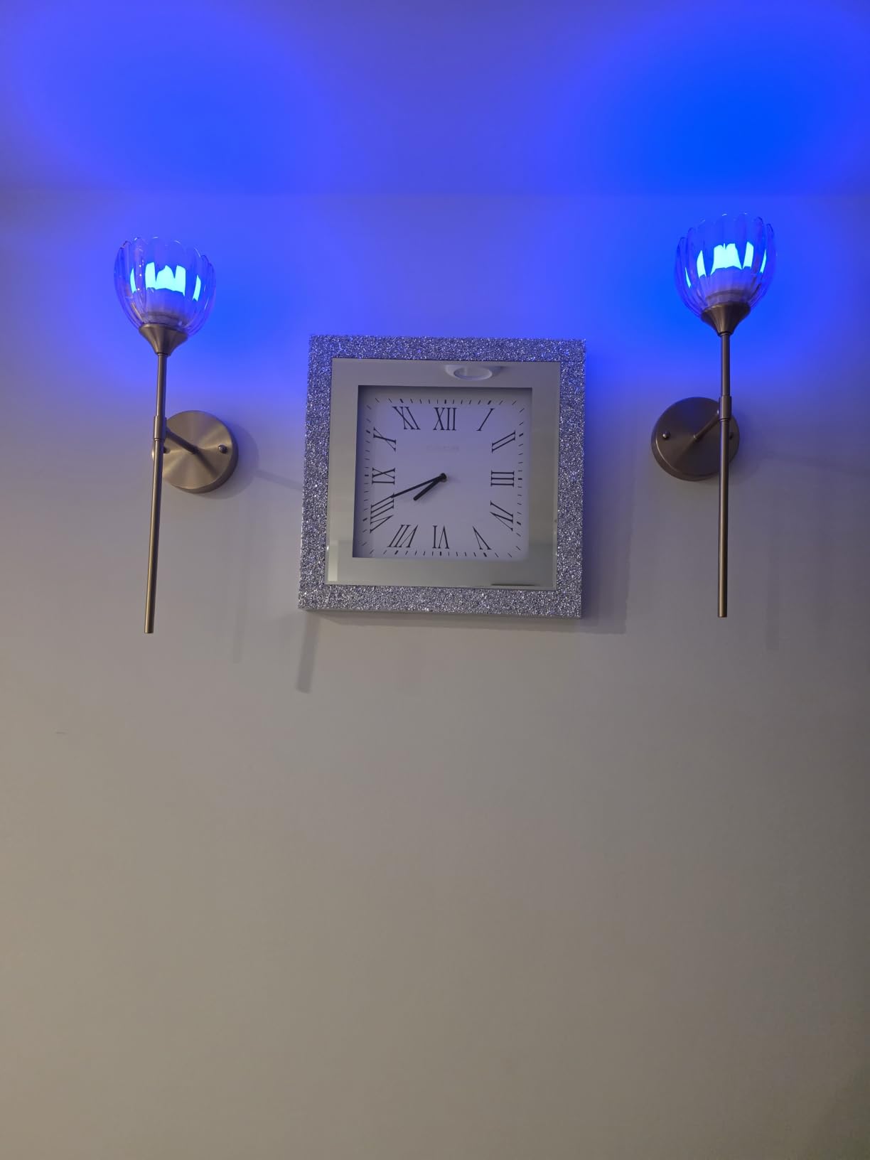 Vintage Battery Operated Wall Sconce, Green Tulip Glass Lampshade Wireless Rechargeable Battery Powered LED Wall Light with Remote Dimmable for Bedside Bedroom Doorway Living Room, Set of 2 customer photo 1