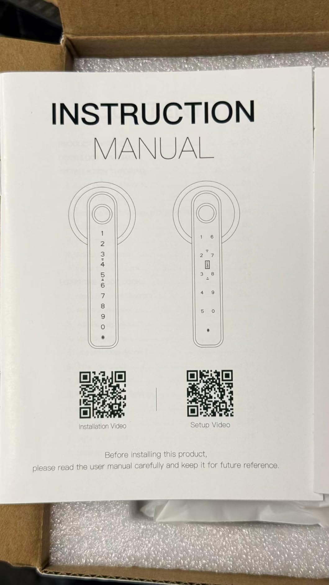 Fingerprint Door Lock Biometric Door Knob with Keypad Keyless Entry, Door Locks for Bedrooms, Home Hotel Office Apartment Black customer photo 2