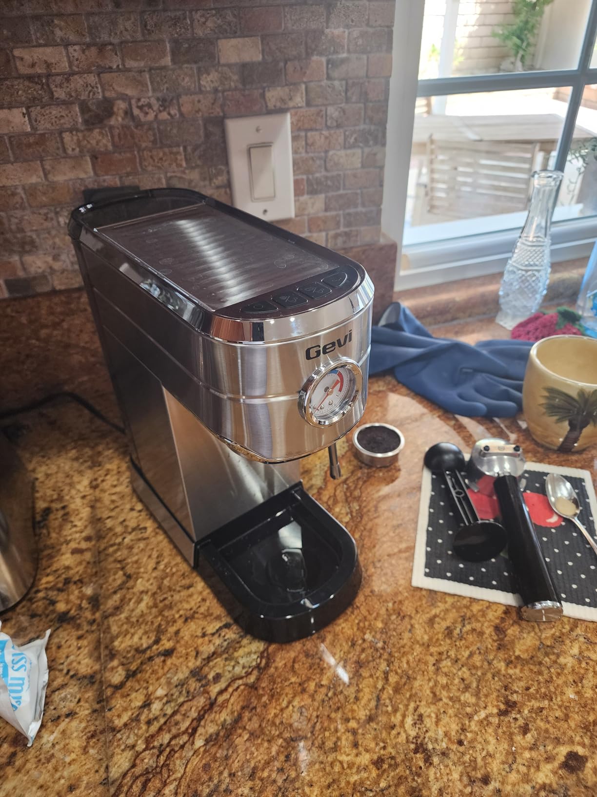 Gevi 20 Bar Compact Espresso Machine for Home, Latte, Cappuccino Coffee Maker | Removable Water Tank; Include Necessary Accessories; Can Make Americanos; Easy to Clean and Maintain; with Milk Frother customer photo 1