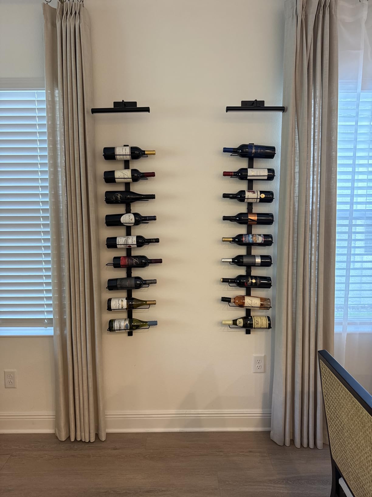 X-cosrack 36 Bottle Wall Mounted Wine Rack, Modular Hanging Wine Rack customer photo 1