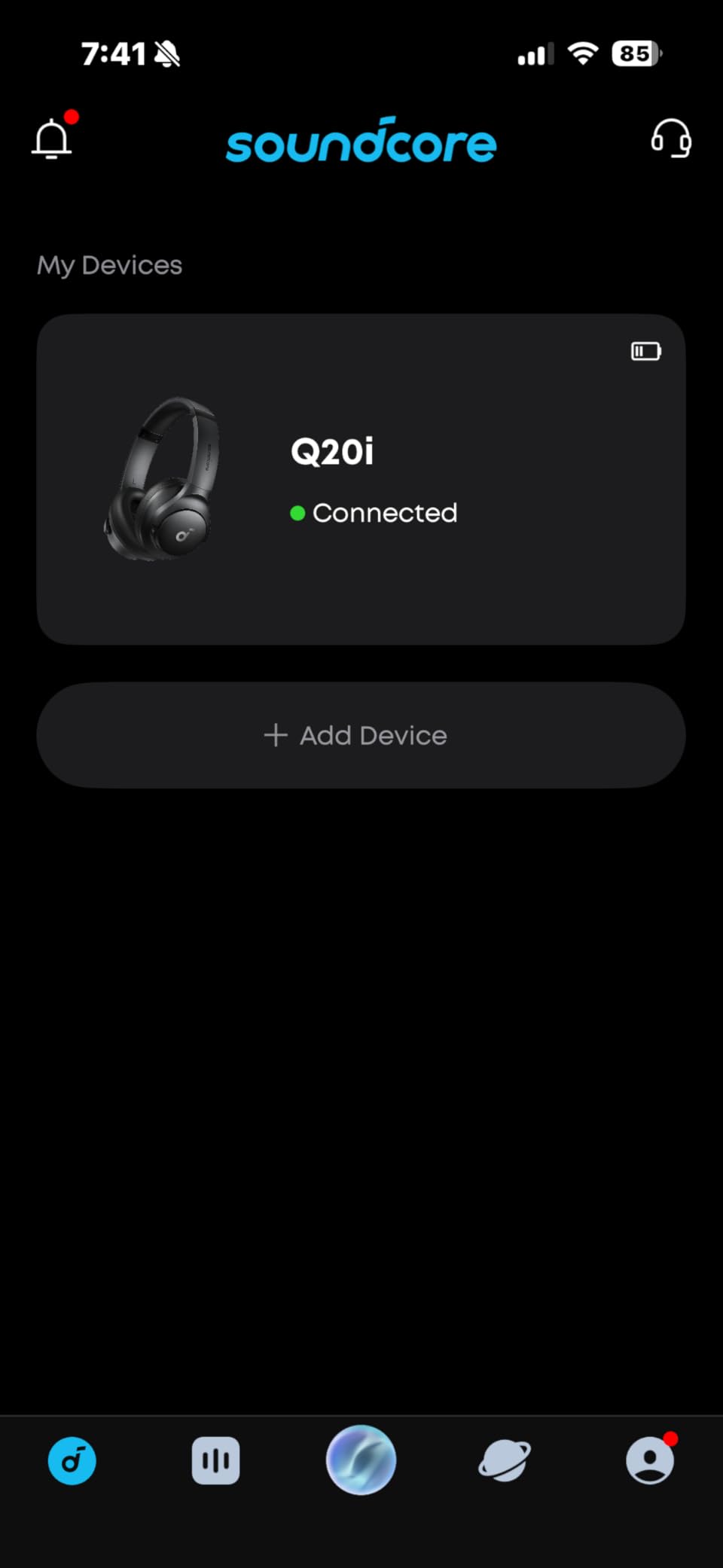 Soundcore by Anker Q20i Hybrid Active Noise Cancelling Headphones, Wireless Over-Ear Bluetooth, 40H Long ANC Playtime, Hi-Res Audio, Big Bass, Customize via an App, Transparency Mode (Pink) customer photo 1