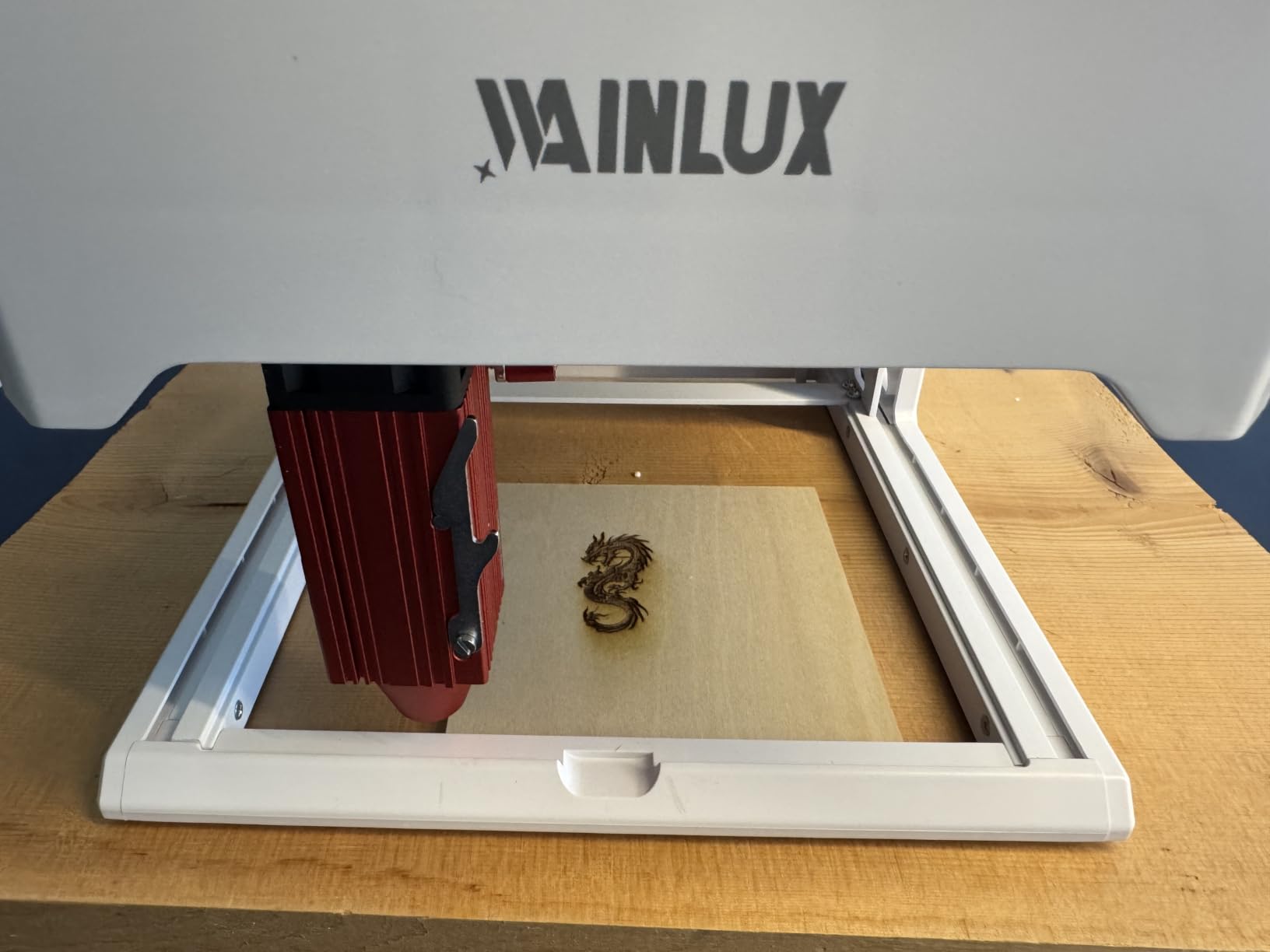 WAINLUXPRO 5W Laser Engraver, Portable Engraving Machine for Wood Leather Glass, 80x80mm, WiFi/USB/Offline, No Assembly Required, Class 1 Safety customer photo 1