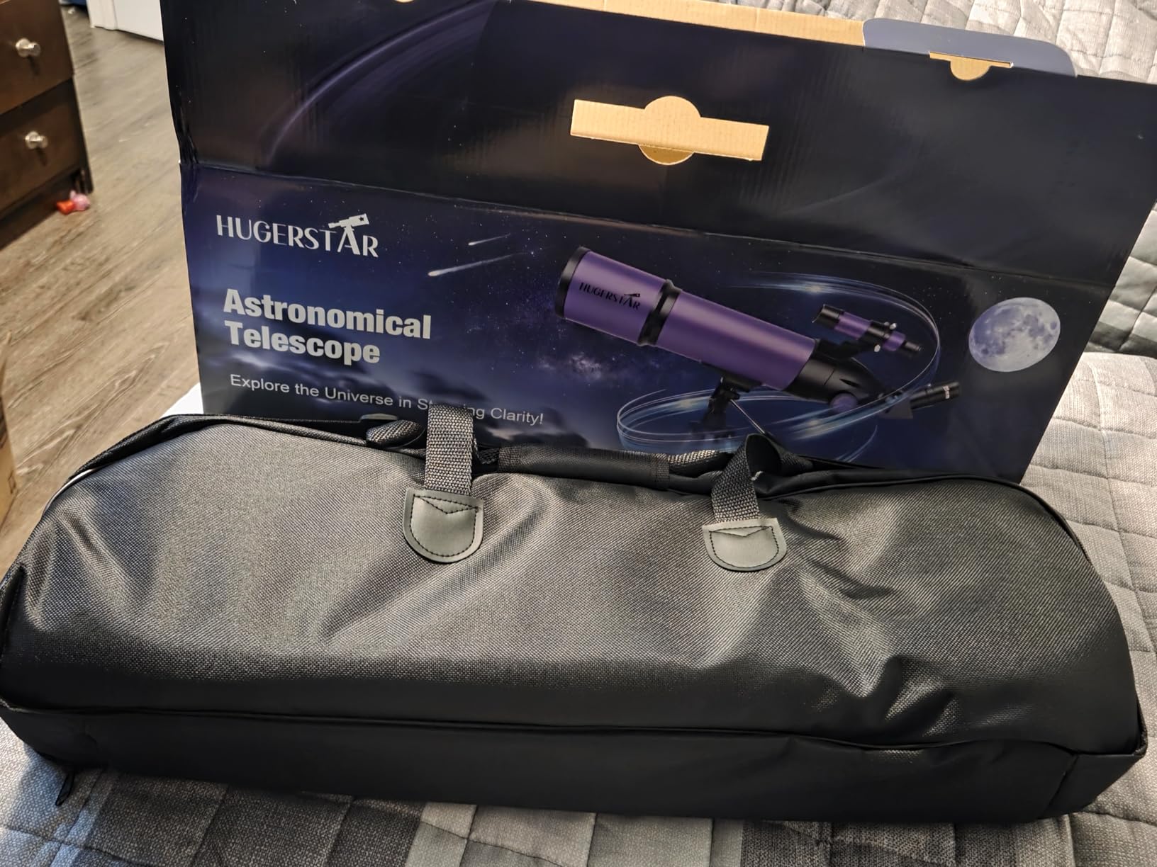 Telescope for Adults & Kids, 80mm Aperture 600mm Refractor | Portable Telescopes, for Astronomy Beginners Stargazing, with FMC Optics, AZ Tripod, Phone Adapter, Carry Bag and Moon Filter customer photo 2