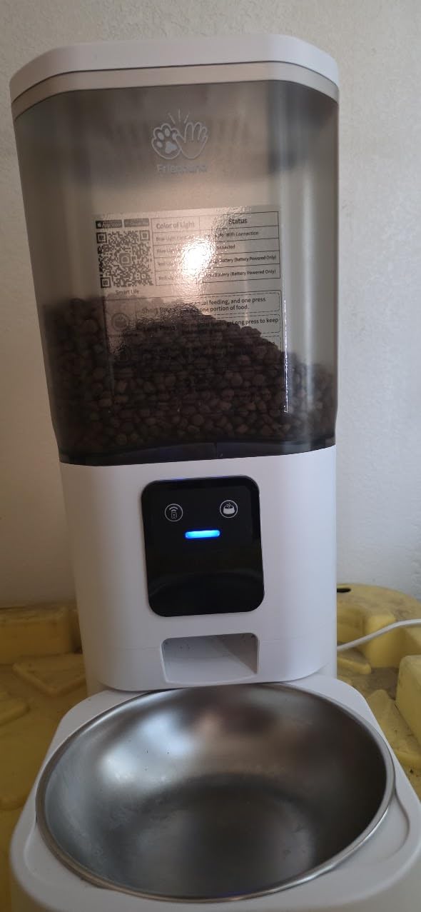 Automatic Cat Feeder with 5G WiFi: Automatic Dog Feeder with Slow Feed & Smart APP Control, 7L Timed Auto Cat Food Dispenser with Alexa for Pets, Detachable for Easy Cleaning - 29 Cups customer photo 1