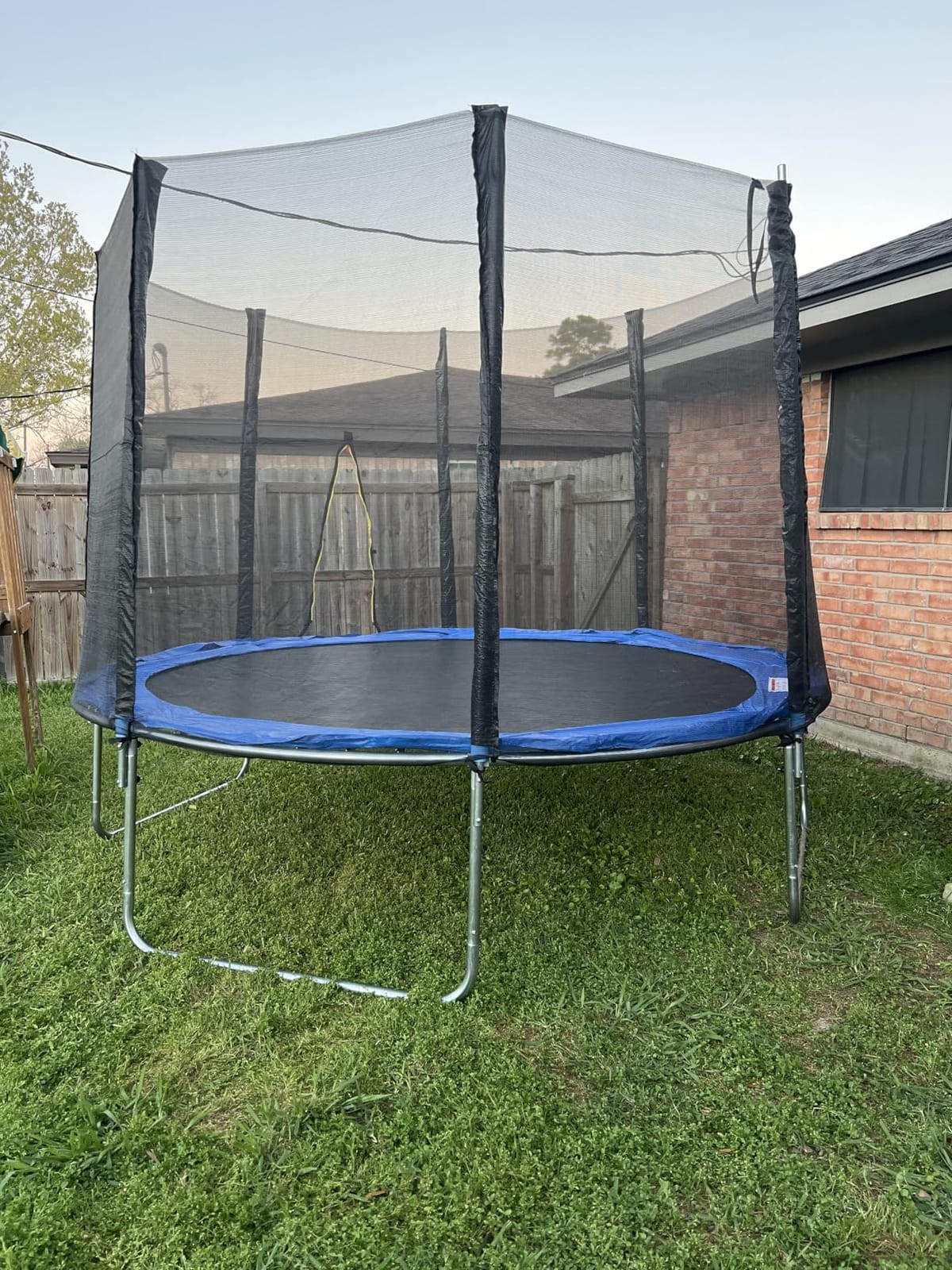 Trampoline with Net Trampoline Outdoor for Kids 10-14FT | ASTM Approved Kids Trampoline with Basketball Hoop, Galvanized Spring, Portable Ladder for Backyard customer photo 1