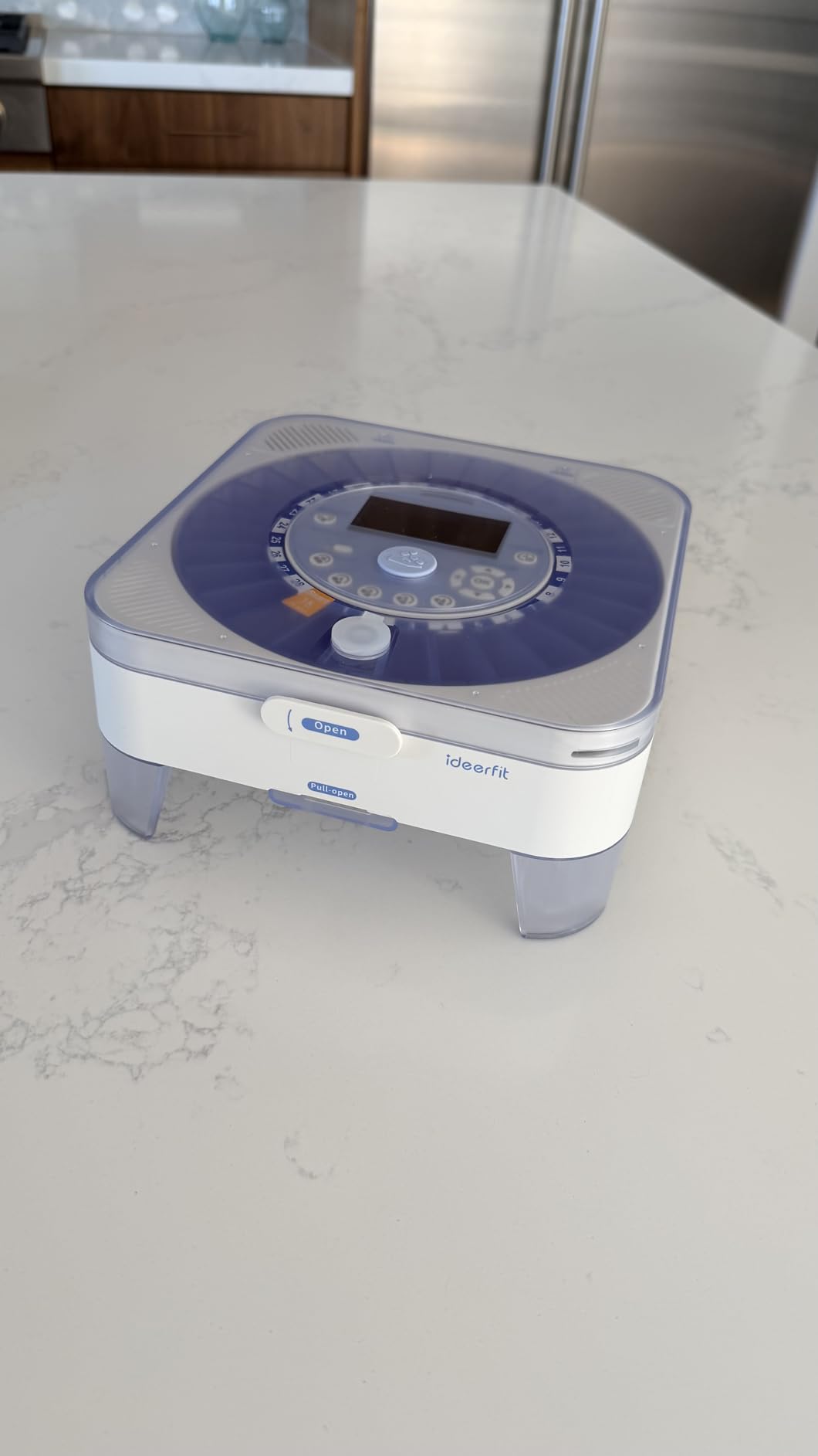 28-Day (1X) Automatic Pill Dispenser, No APP with Alarm & Desiccant | Easy medication management with Sound & Light Alerts, One-Press Dispensing, Large Compartments for Pills, Tablets & Capsules customer photo 2
