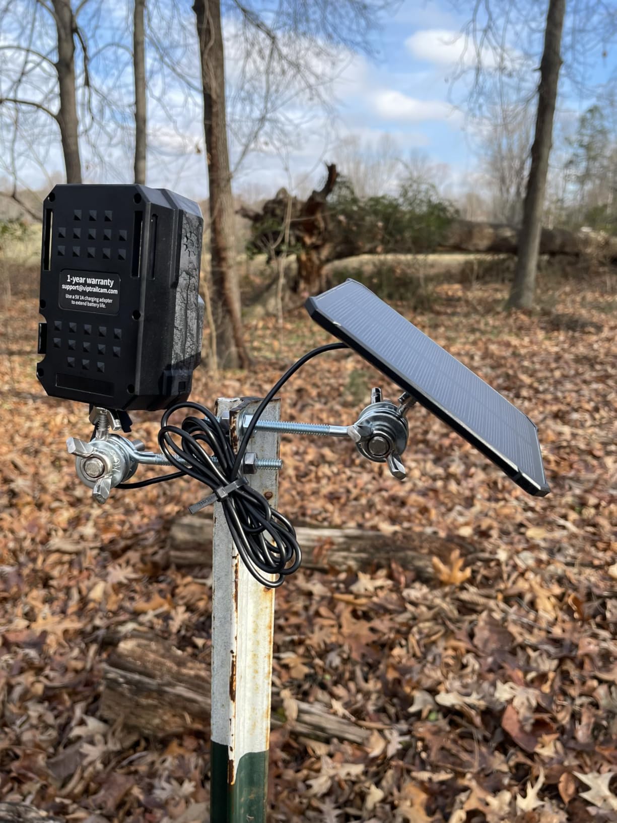 MAXDONE Solar Trail Camera, 4K 64MP WiFi Bluetooth Night Vision Game Camera | Trail Cam with Night Vision Motion Activated, 6000mAh Power & 32GB Included, Deer Cameras for Outdoor Backyard IP66 customer photo 1