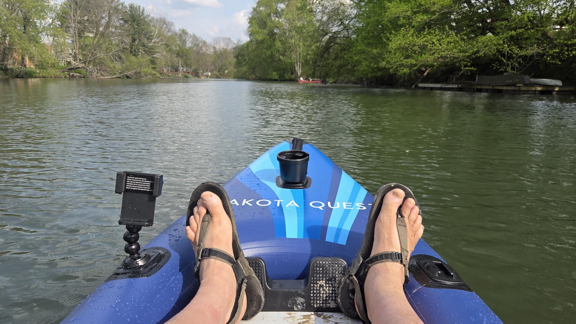 INTEX 68245EP 10.5ft Dakota Quest Sit-On-Top Inflatable Kayak, Kayak Folds into Backpack, 352lbs Capacity, Hand Air Pump, Paddle, Phone/Action Camera Holder Included customer photo 2