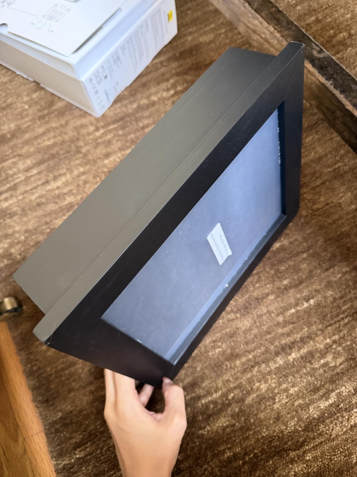 Hidden Gun Storage, Wooden Hidden Safe, Magnetic Storage Furniture, Black | Hidden Gun Safe for Pistols, Hidden Storage Home Furniture, Concealment Furniture, Picture Frames, Wall-Mounted customer photo 2