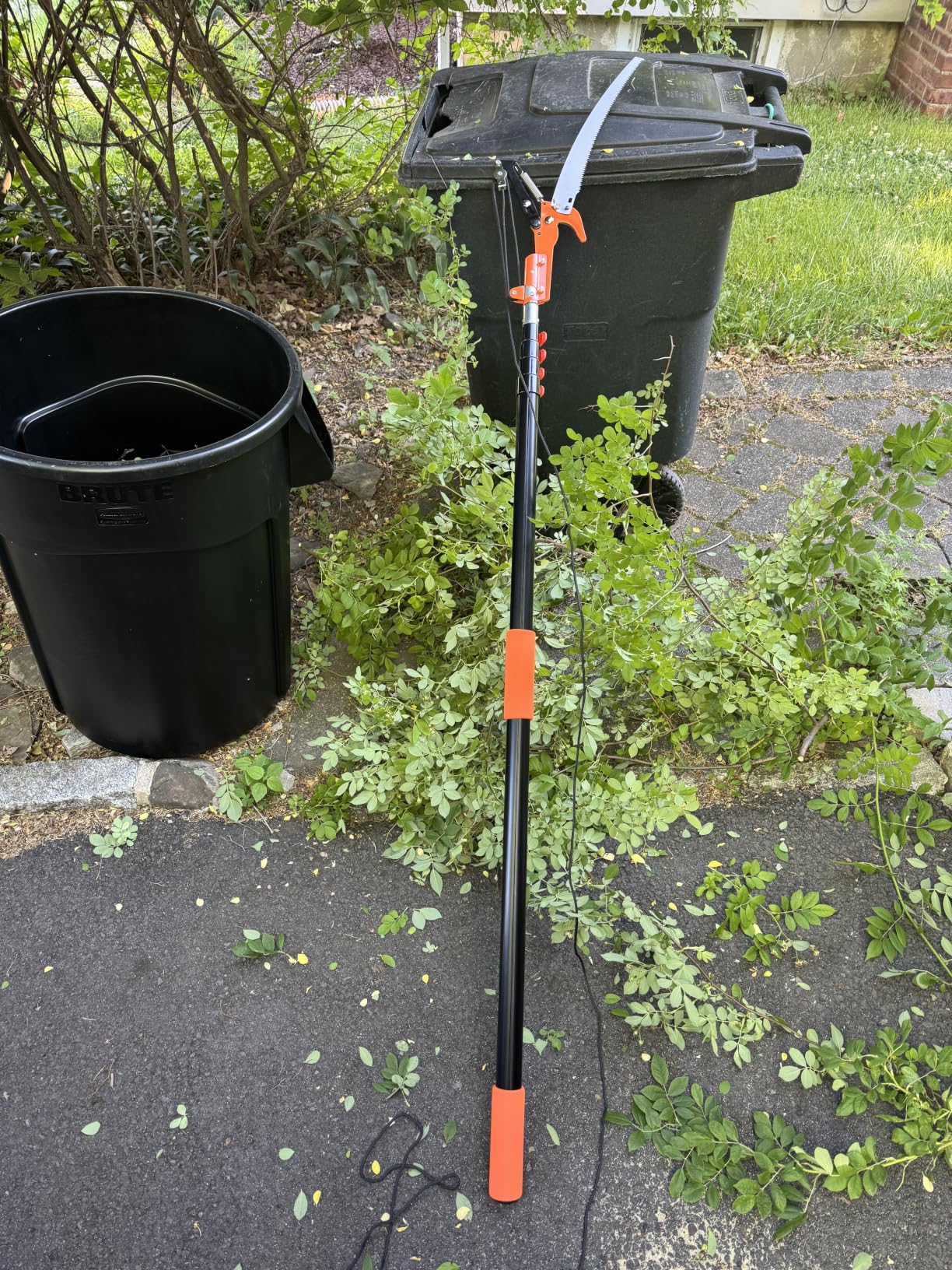 LAANPOLE 26FT Reach Tree Trimmer, Manual Pole Saw with 5-20FT Extension Pole, Tree Pruner Extendable for High Tree Branch Trimming Pruning Cutting customer photo 2