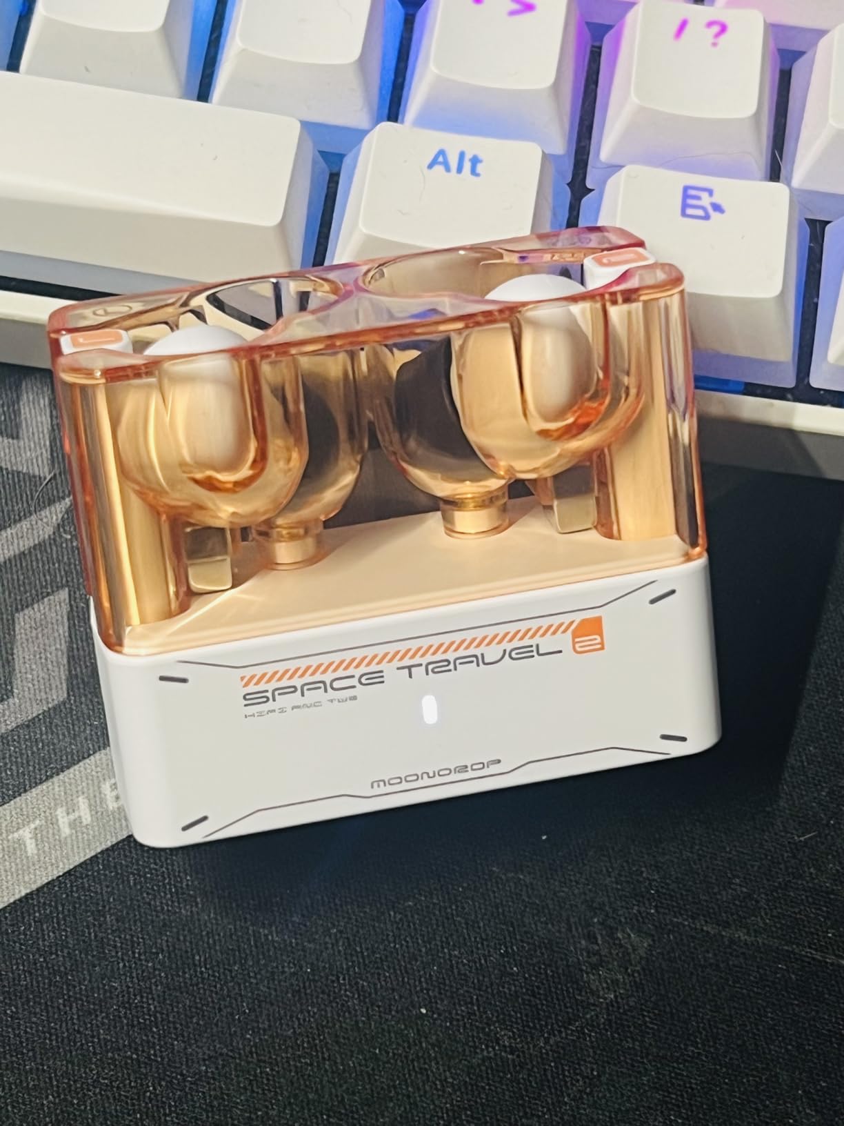 Moondrop Space Travel 2 HiFi Noise-Canceling TWS Wireless Earphone Bluetooth 6.0 ANC Low-Latency Game Mode SBC/AAC (White) customer photo 1