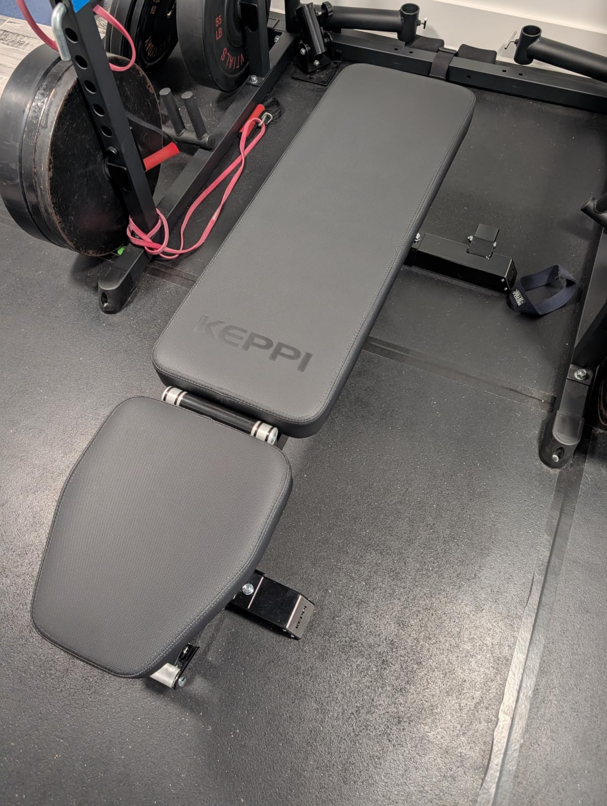 Keppi Fitness Bench6000 Weight Bench, Commercial Grade FID Workout Bench | 2200lb Flat Capacity, 11 Back & 8 Seat Specialized Angles for Serious Lifters, 97lb Frame Weight with above 1 Gauge Support customer photo 2