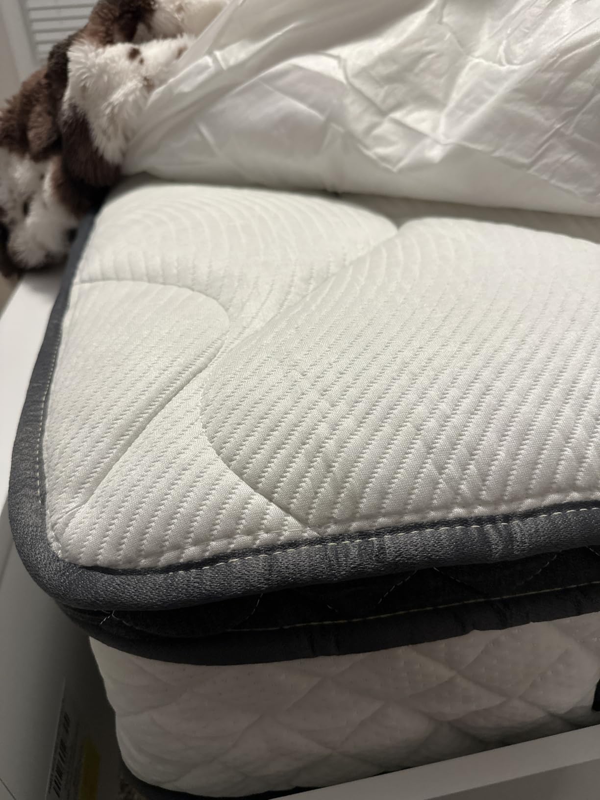 Queen Mattress in a Box, 12 Inch Hybrid Mattress with Individual Pocket Spring & Memory Foam, Motion Isolation, Medium Firm Comfort for Pressure Relief, CertiPUR-US Certified customer photo 2