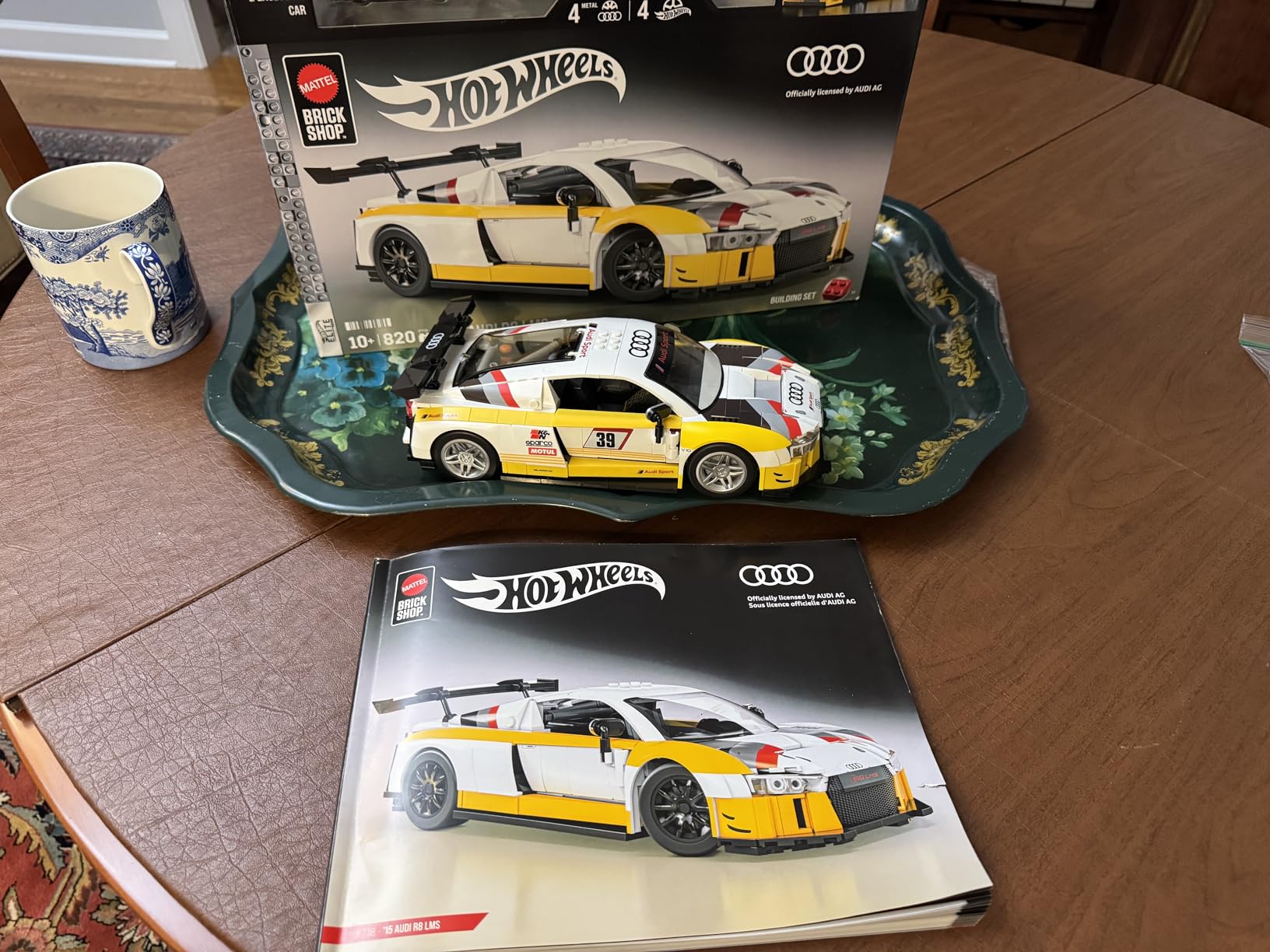 Mattel Brick Shop Hot Wheels Elite Series '15 Audi R8 LMS Building Set | 820 Pieces, Realistic Details, Custom Decals, 1:64 Scale Metal Car, Adult Collectors and Kids Ages 10+ customer photo 1