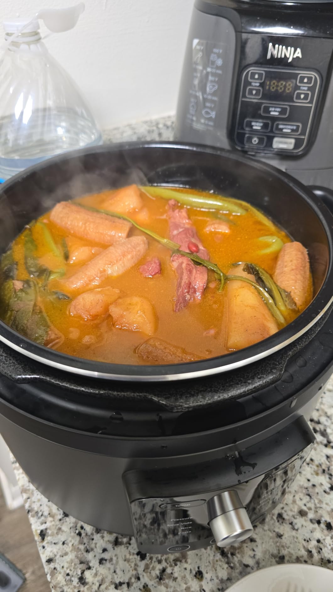Ninja HyperHeat 9-in-1 Electric Pressure Cooker | 6.5 Qt Multi Cooker with Sear/Sauté, Slow Cooker, Rice Cooker, Sous Vide | 1200W | Fast Cooking, PFAS-Free Pot | Stone Purple | PC201SP customer photo 2