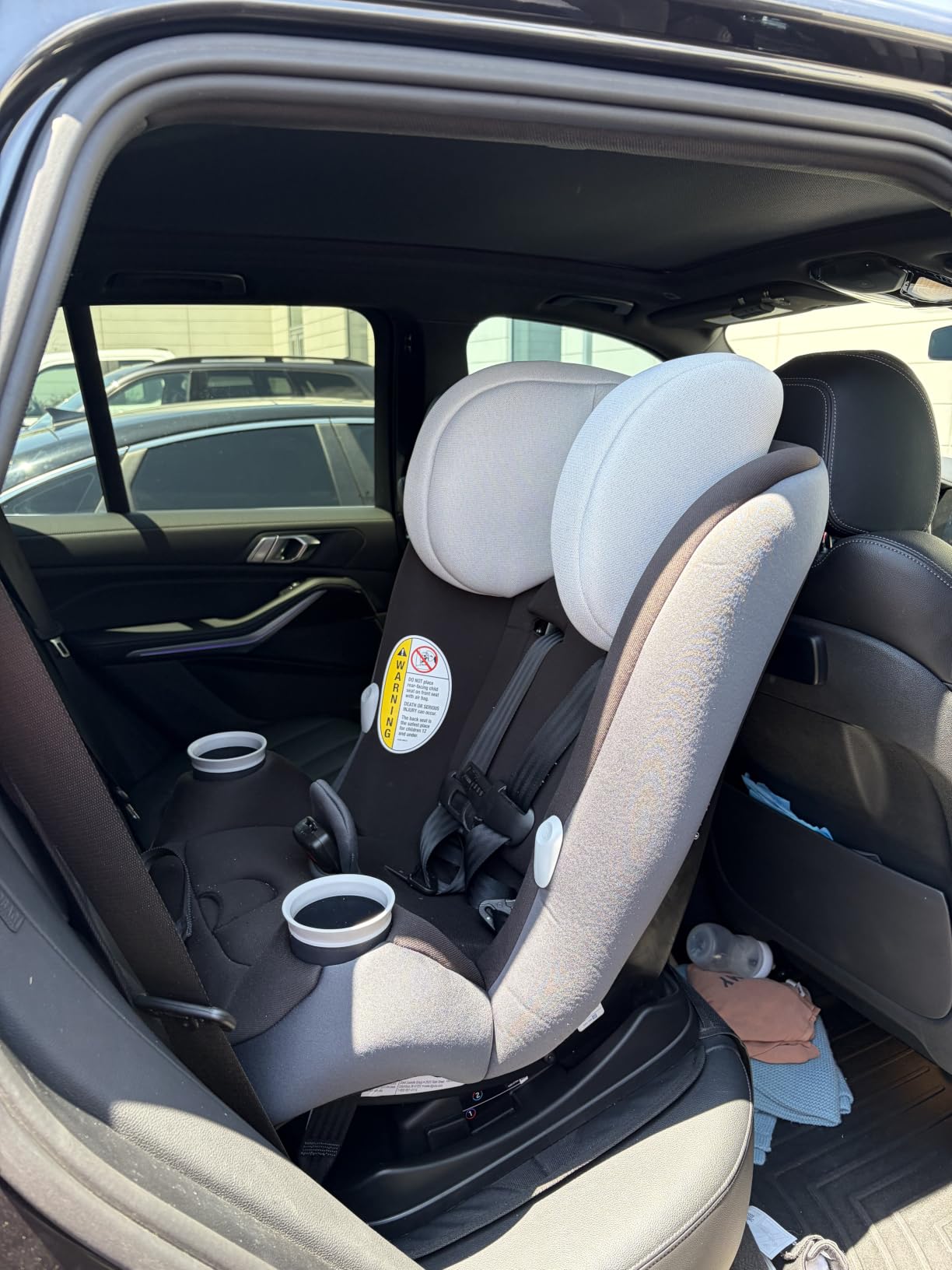 Maxi-Cosi Pria All-in-One Convertible Car Seat, Infant to Toddler Car Seat, Easy-Install Harness, Machine-Washable Cover, 5-100 lbs, Sea Shadow customer photo 2