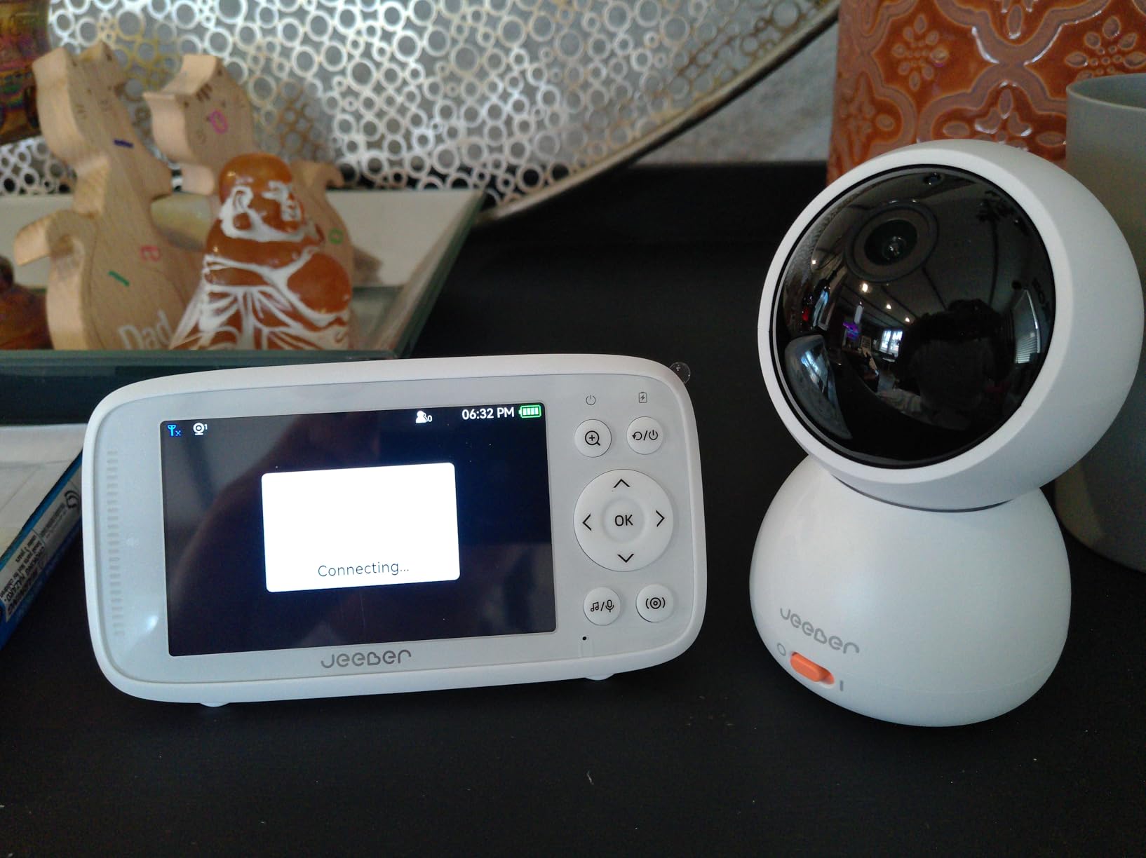 1080P 2.4GHz WiFi Baby Monitor with Camera and Audio, Pan-Tilt-Zoom Video Camera, 4'' IPS Screen, HD Night Vision, Motion & Cry Detection, 360° View, Temperature Sensor, Feeding Reminder customer photo 2