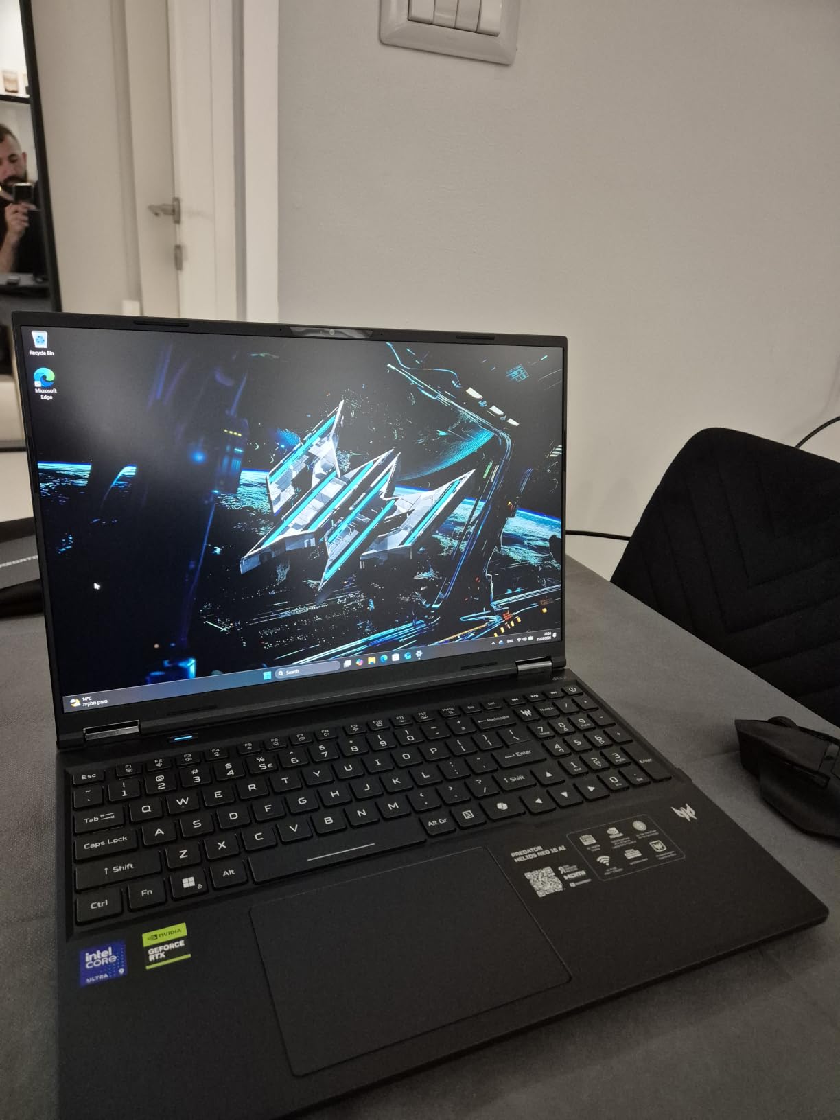 acer Predator Helios Neo 16 AI Gaming Laptop | Intel Core Ultra 9 Processor 275HX | NVIDIA GeForce RTX 5070 Ti | 16