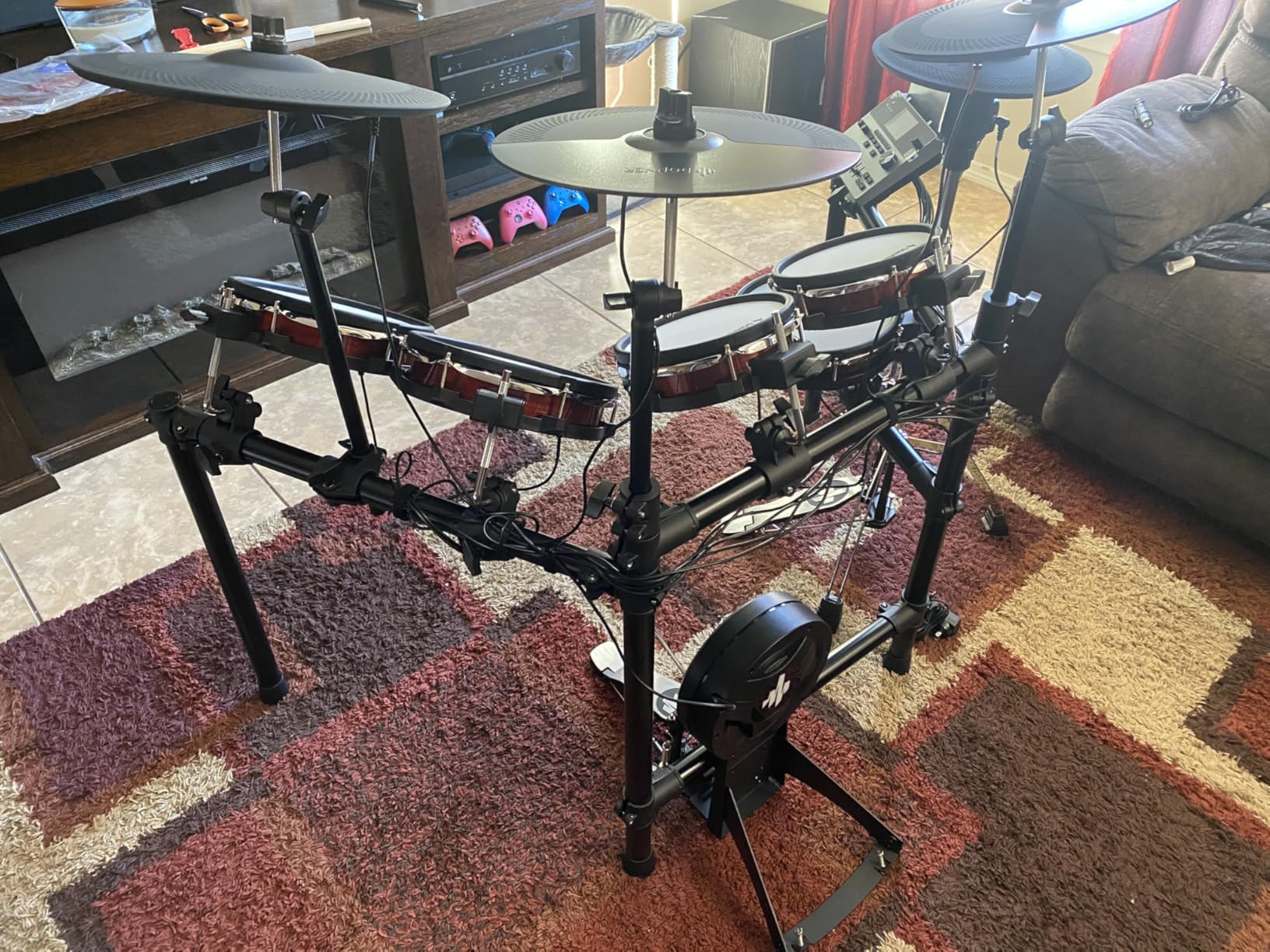 Roland TD-02K Electronic V-Drums Kit - Beginner-Friendly V-Drums with Authentic Roland Sound and Feel - Bluetooth Audio & MIDI - 40 FREE Melodics Lessons customer photo 2
