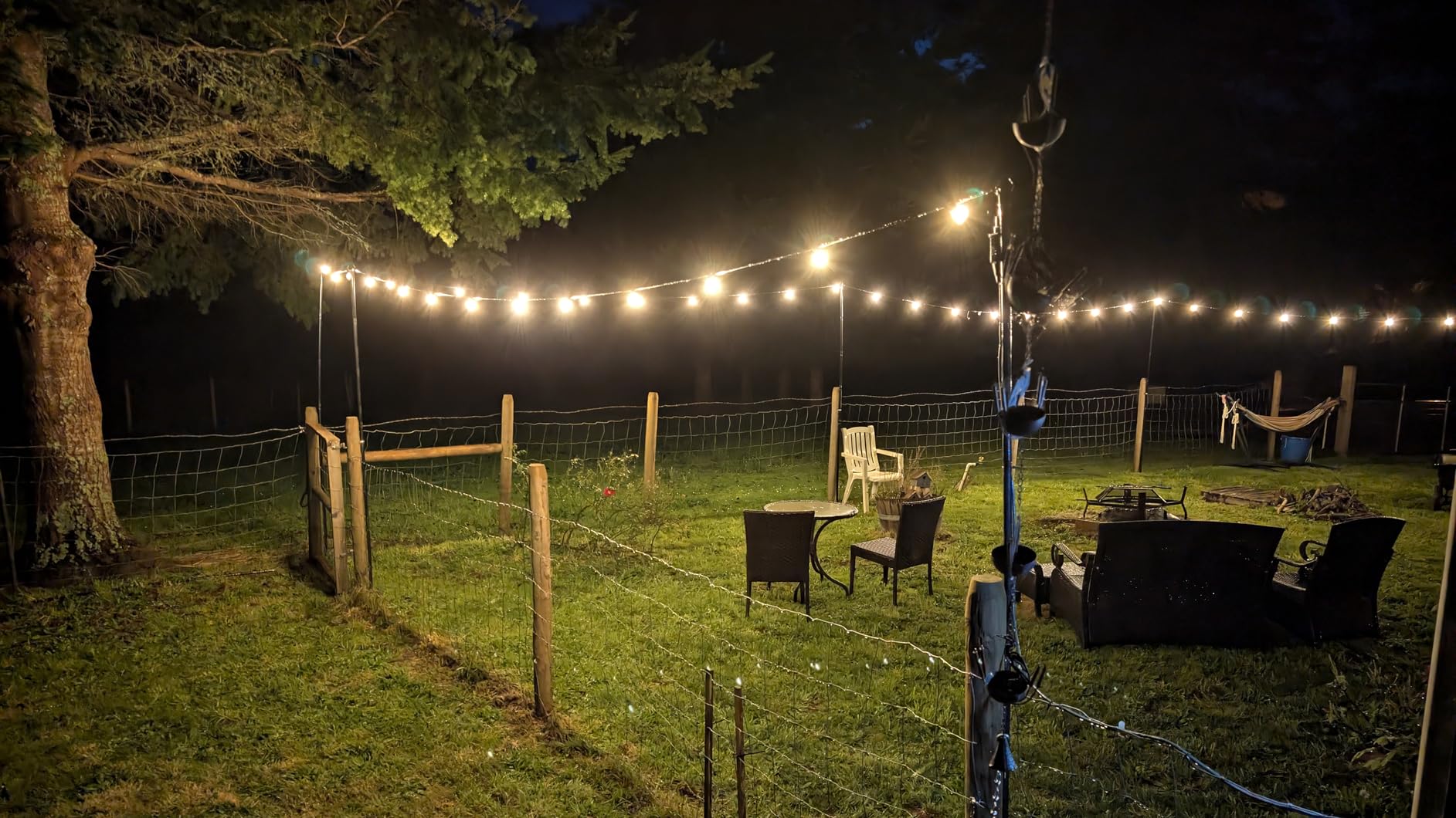 addlon Outdoor String Lights 100FT G40 with Remote 54 LED Shatterproof Bulb | Dimmable Patio Globe Lights Waterproof, Hanging Outside Lighting for Backyard, Garden, Deck, Balcony, Porch, Café, Decor customer photo 2