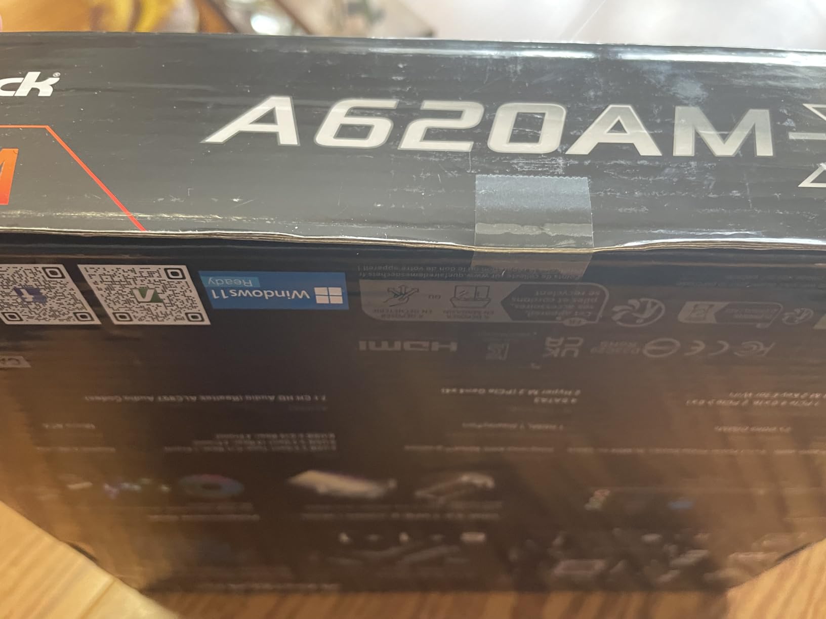 ASRock A620AM-X Micro-ATX Motherboard AMD AM5 Socket Supports Ryzen 9000/8000/7000 DDR5 8000+ OC PCIe 4.0 2.5G LAN BIOS Flashback customer photo 1