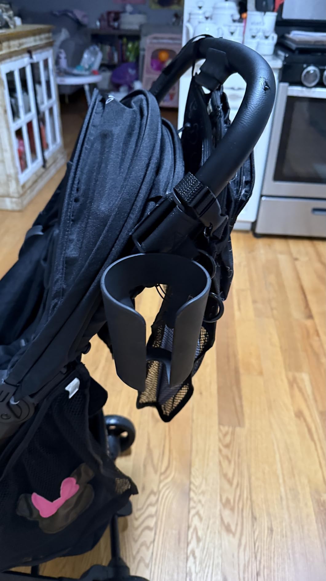 Colugo Compact Stroller+ Lightweight Travel Stroller, 16 lbs, One-Hand Fold | For Infants and Toddlers 6mo-4yrs, One-hand Auto-fold, 5-Point Harness, Carry Bag, Rain Cover & Cup Holder Included, Black customer photo 2