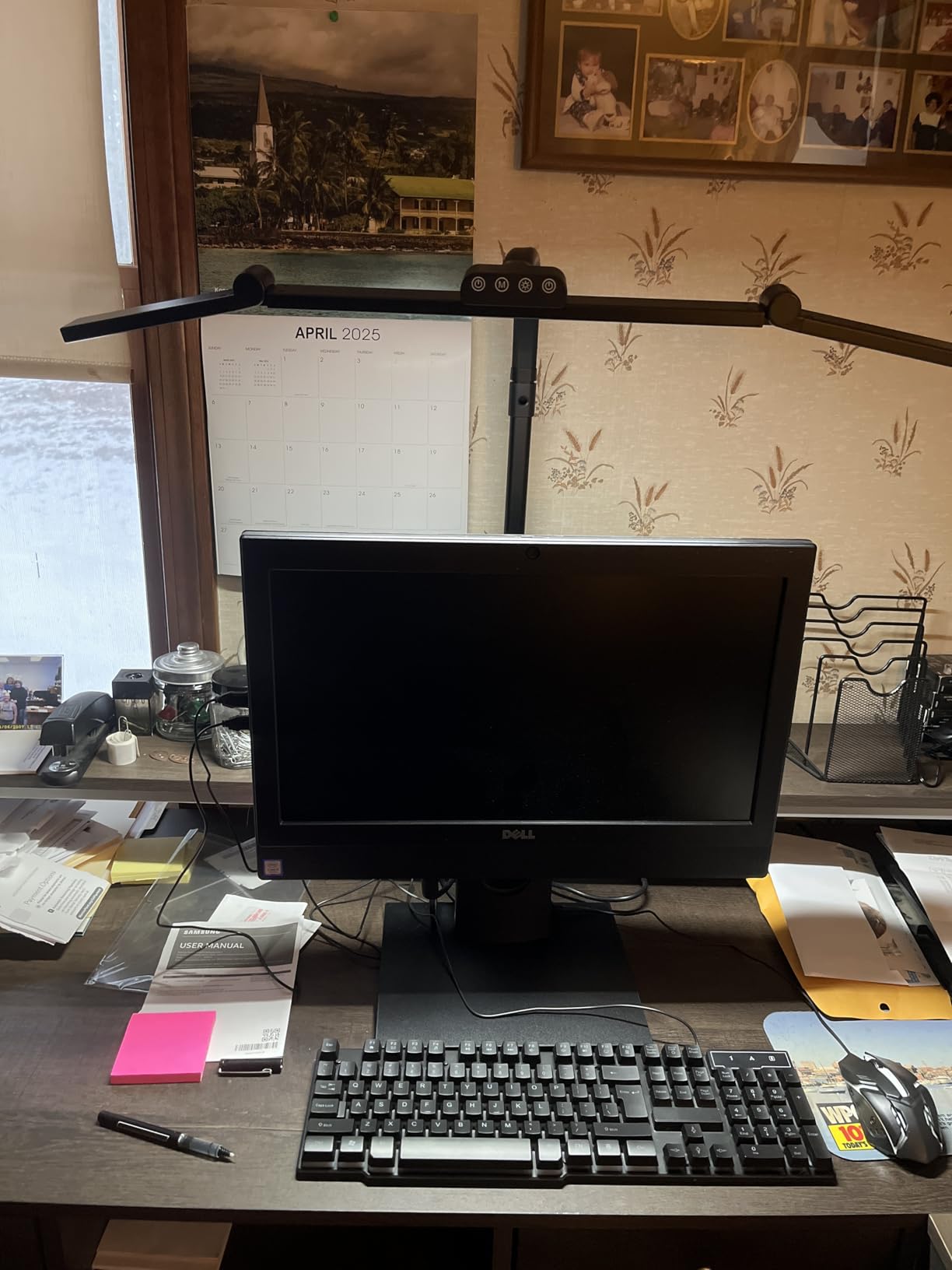 LED Desk Lamp for Home Office with Base, 28.2